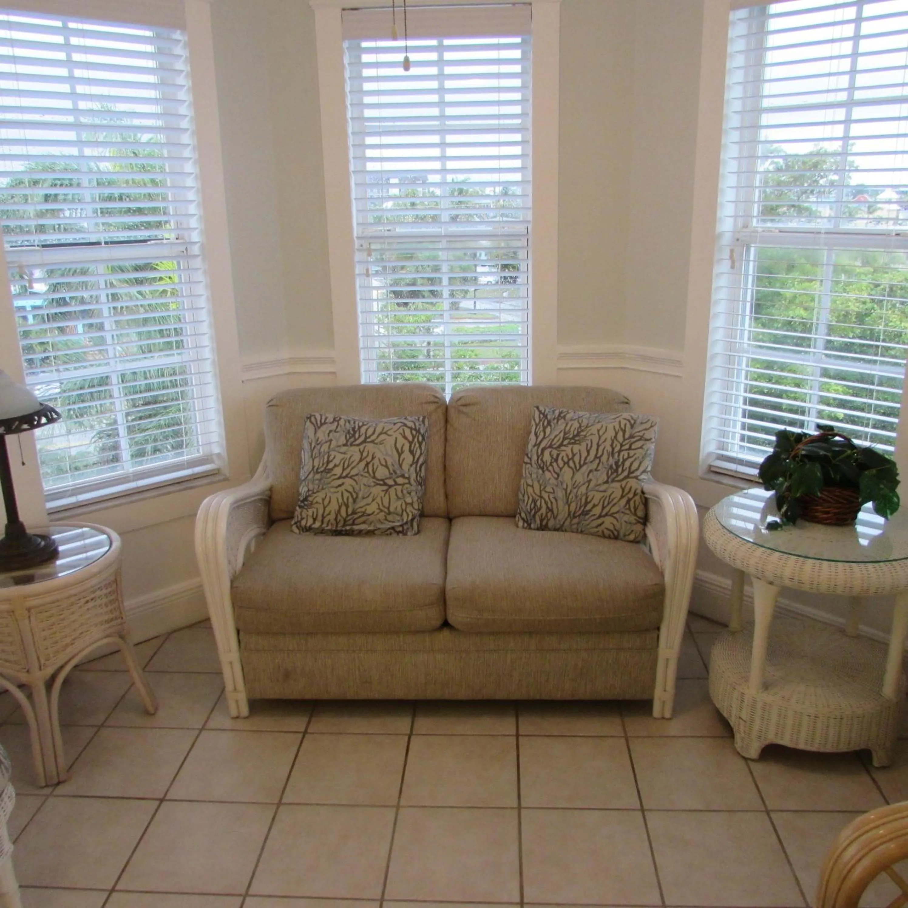 Seating area in Edison Beach House