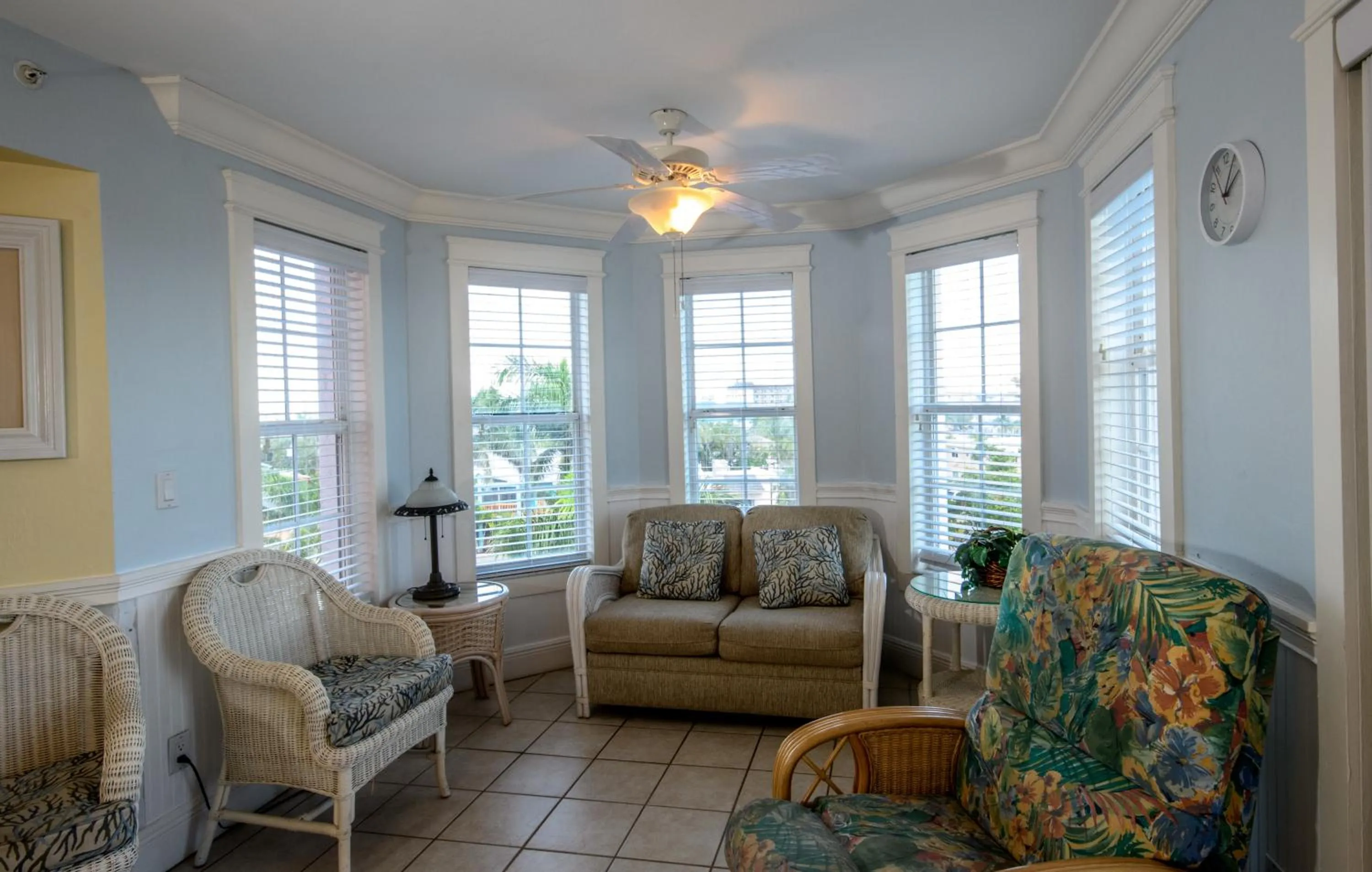 Seating area in Edison Beach House