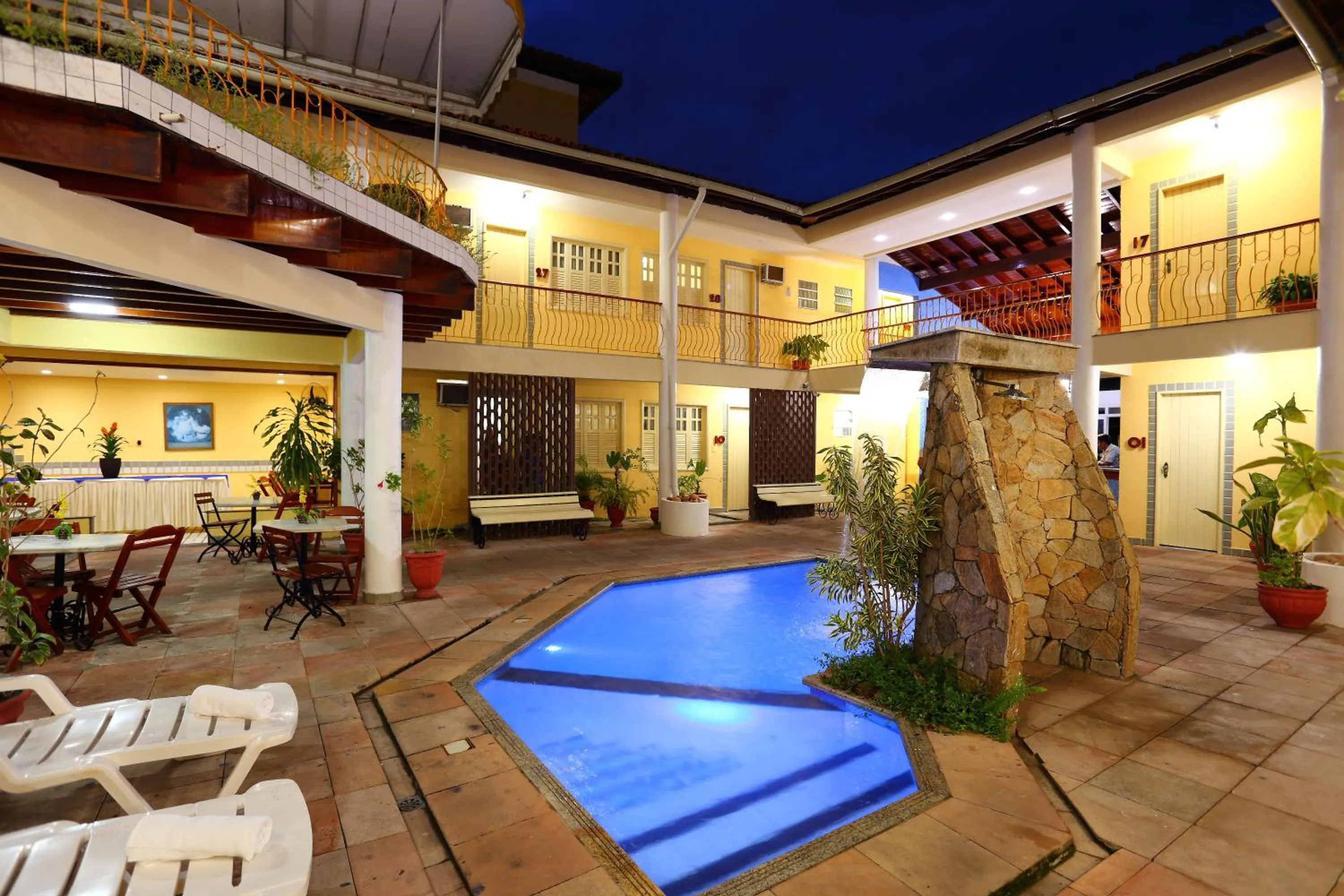 Pool view in Marlim Porto Hotel