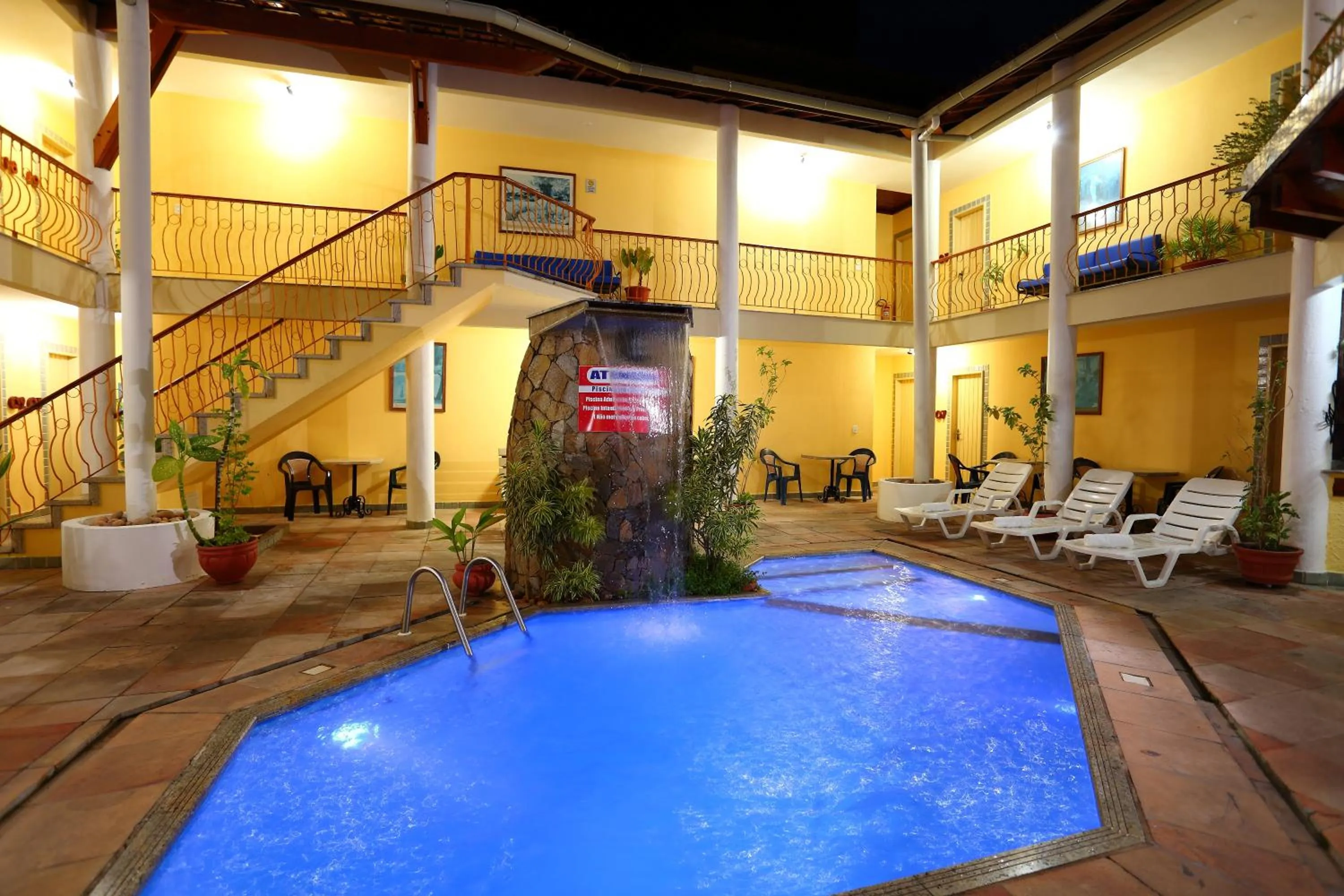 Pool view in Marlim Porto Hotel