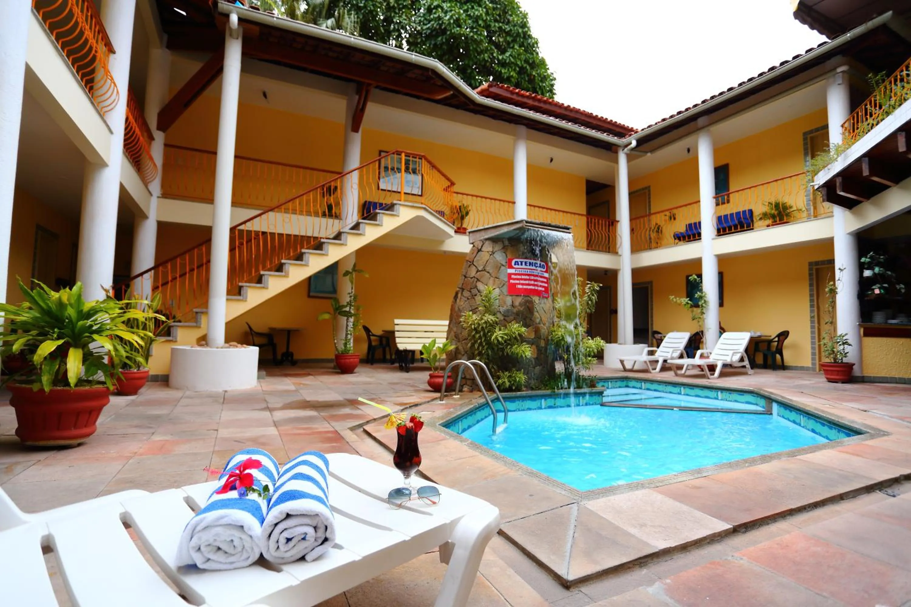 Pool view in Marlim Porto Hotel