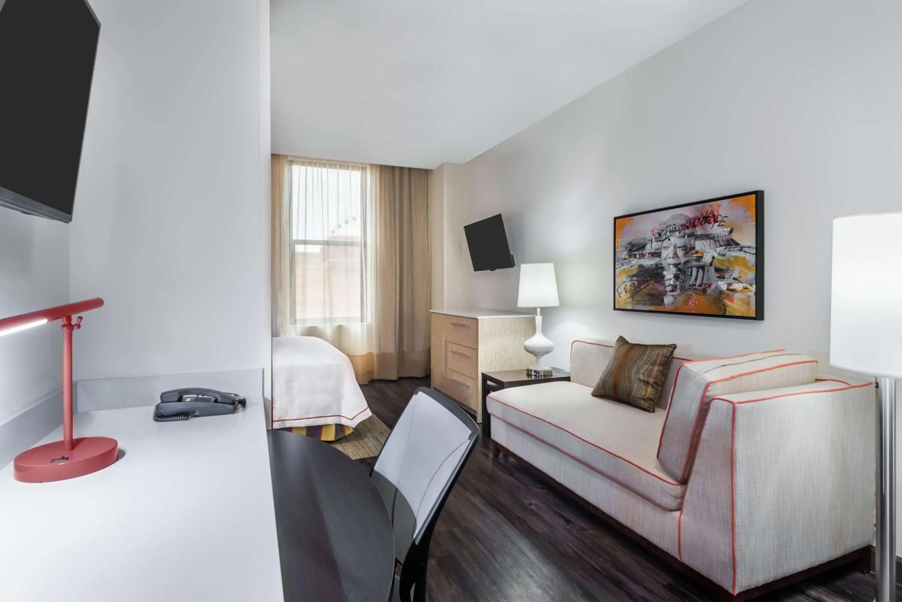 Bedroom, Bed in Home2 Suites by Hilton Atlanta Downtown