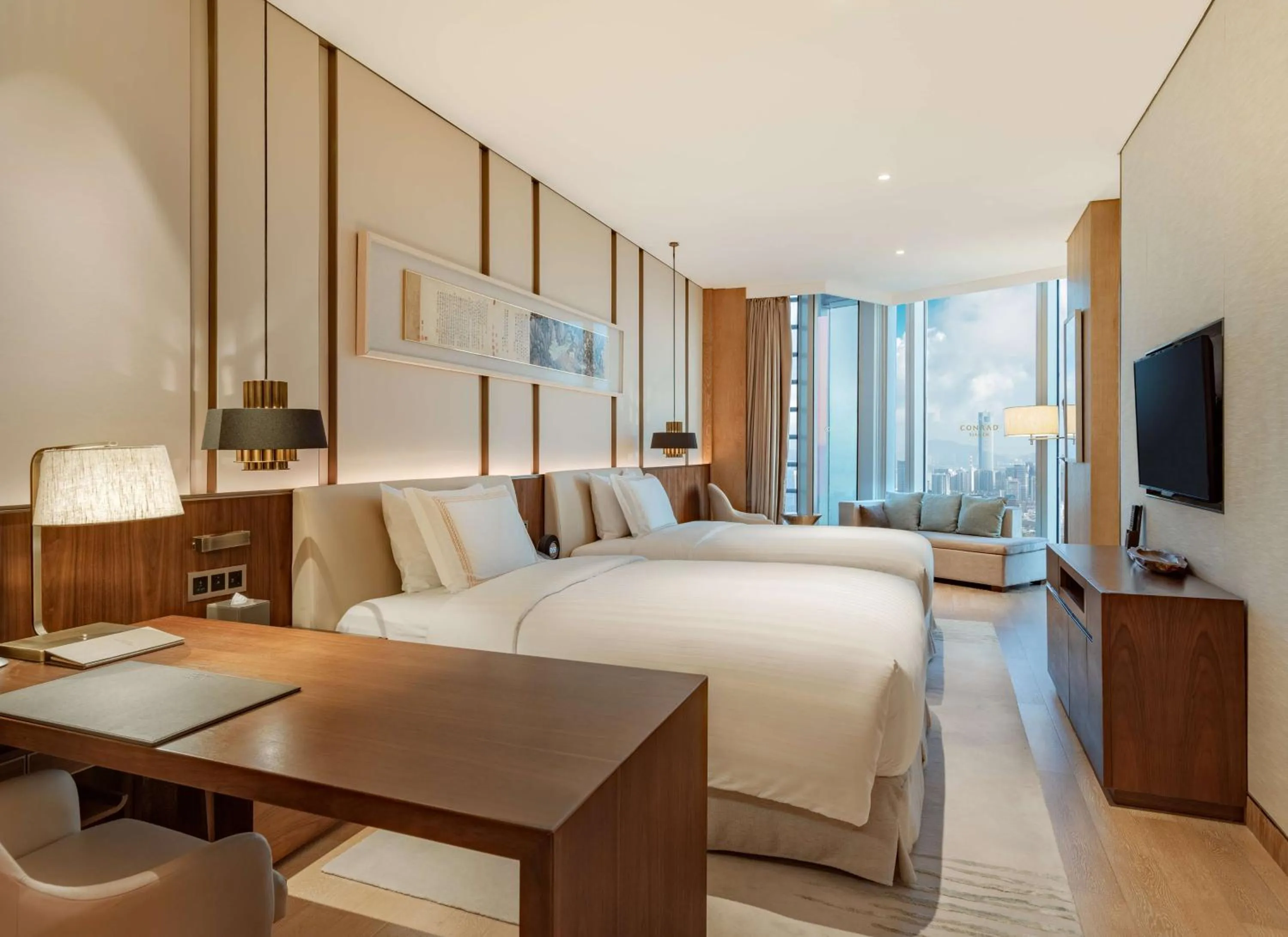 Bedroom, Bed in Conrad Xiamen