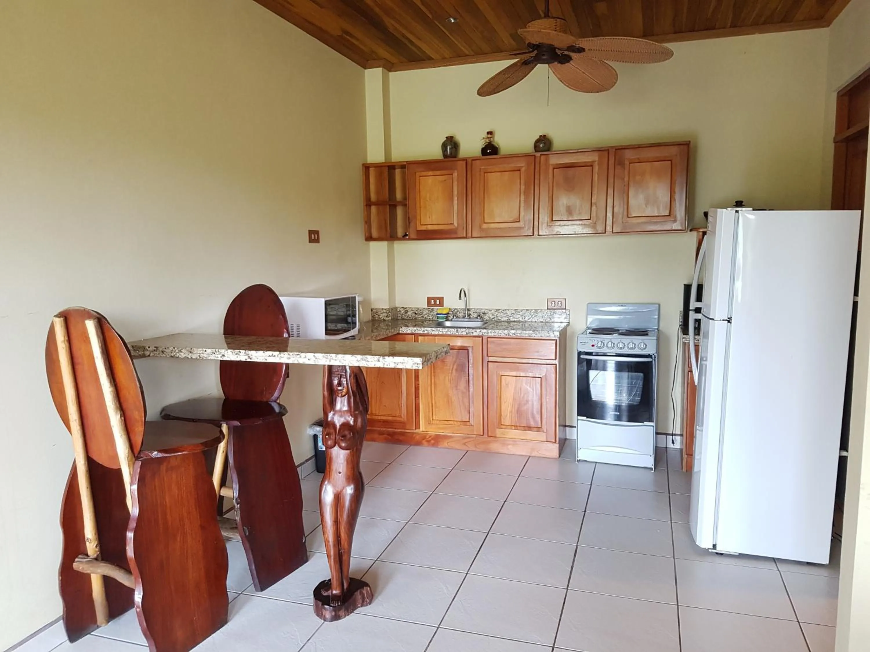 Kitchen or kitchenette in Pacifico Loft Hotel