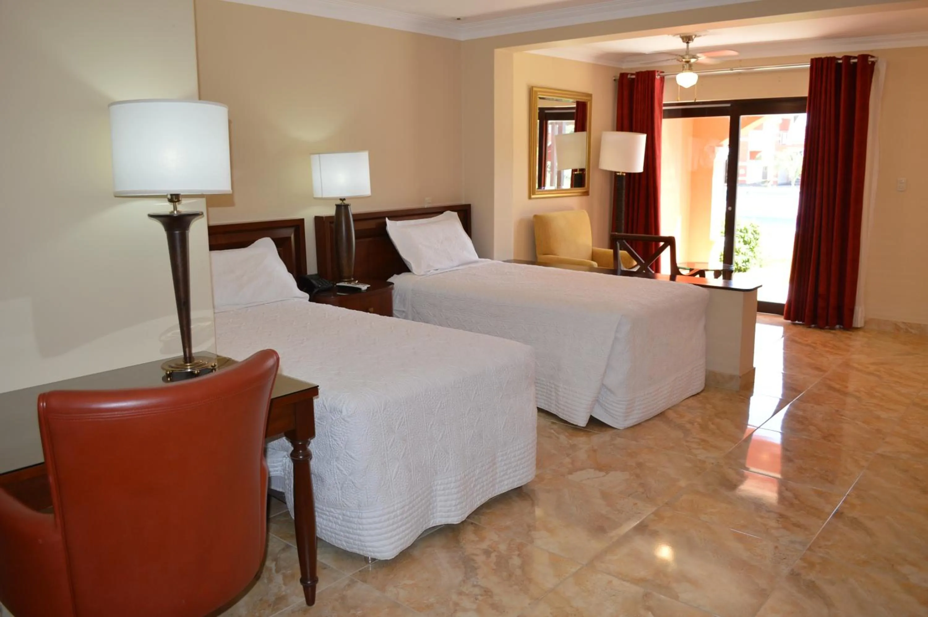 Bathroom, Bed in Hacienda San Juan Resort