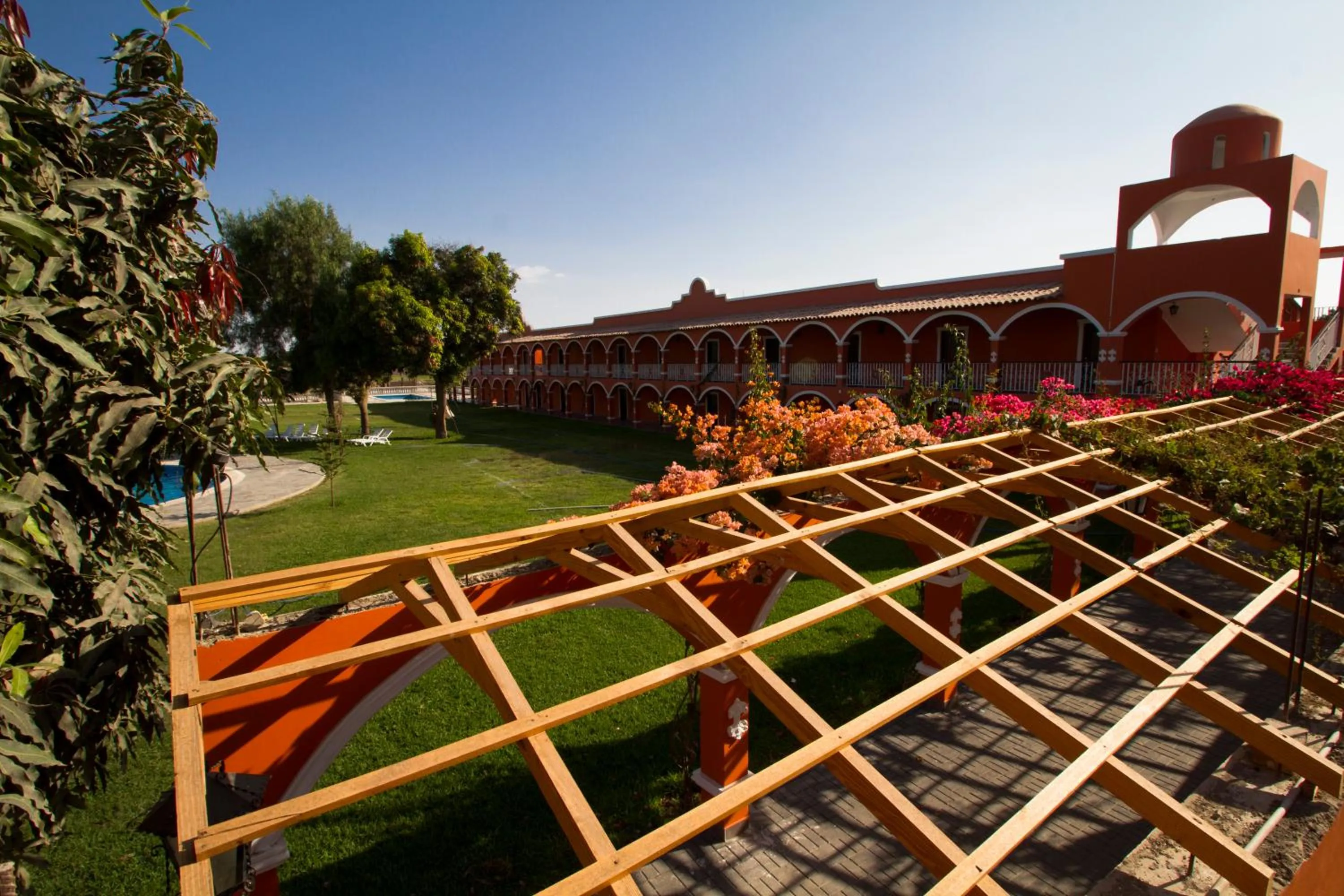 Garden view in Hacienda San Juan Resort
