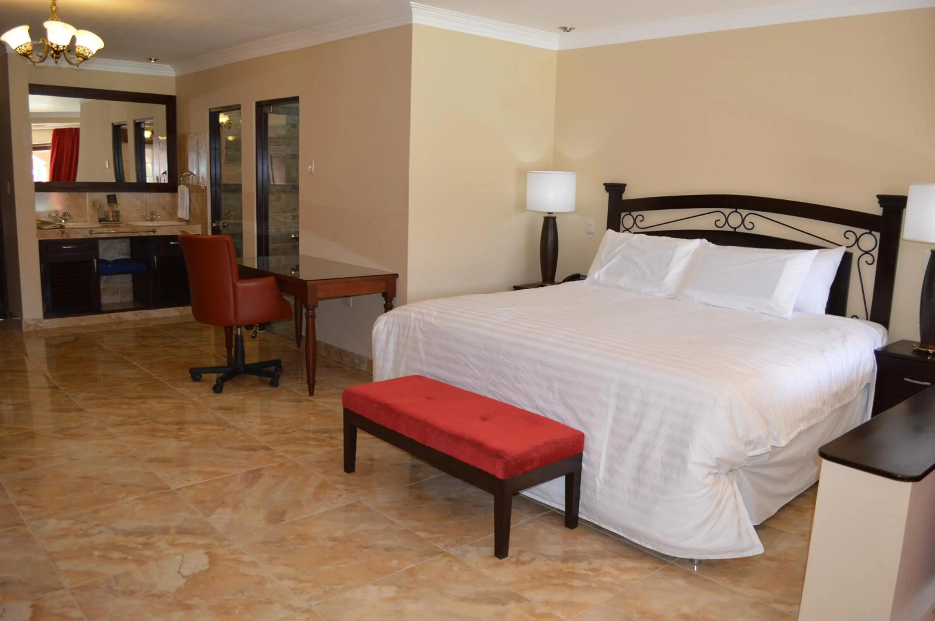 Bed in Hacienda San Juan Resort