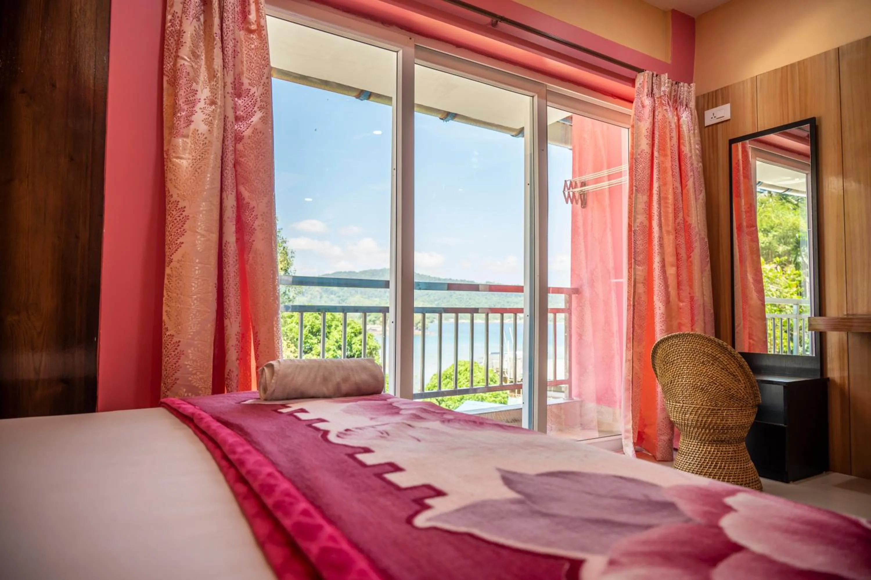 View (from property/room), Bed in The Seaview Residency