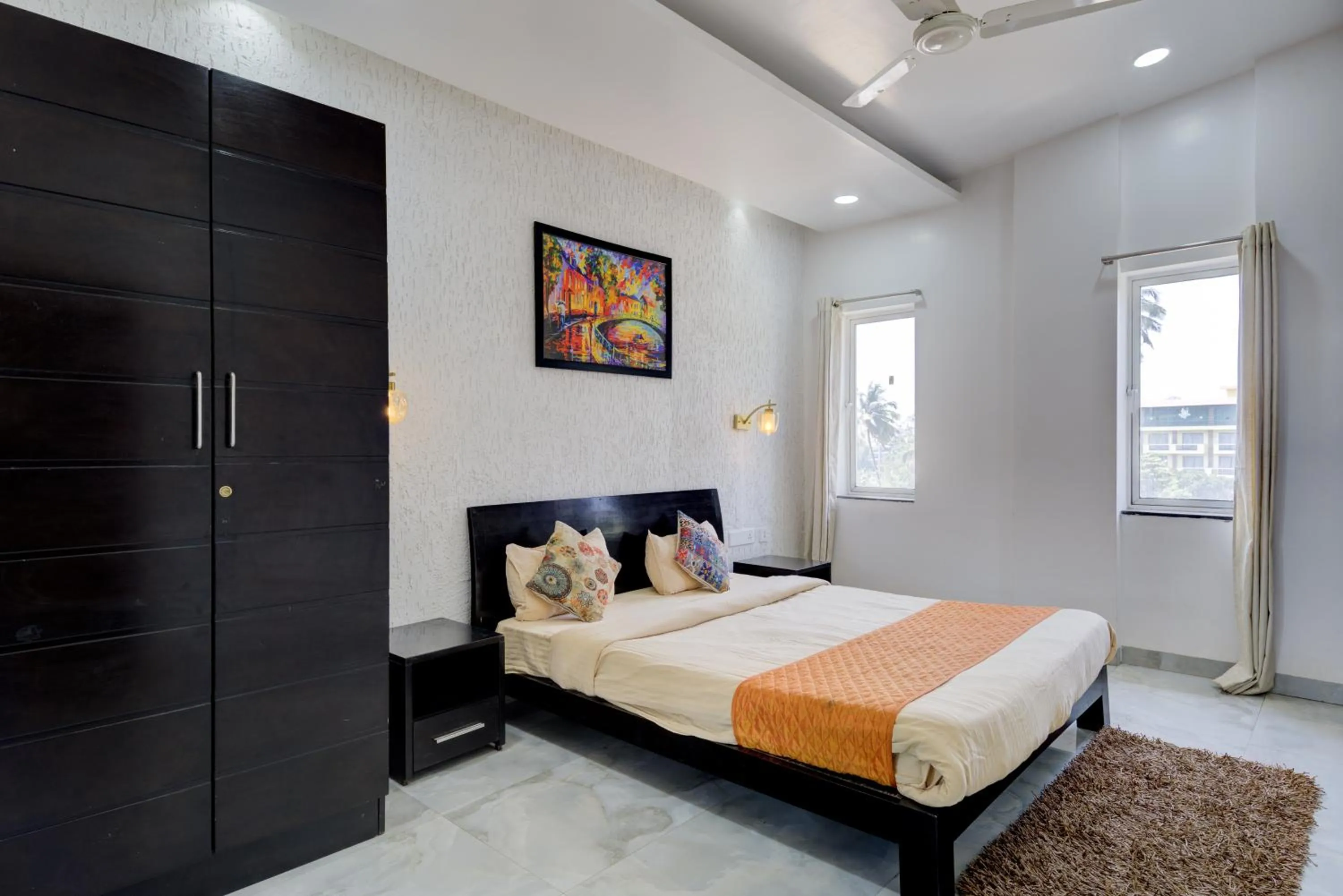 Bedroom, Bed in Eternal wave by HappyInch