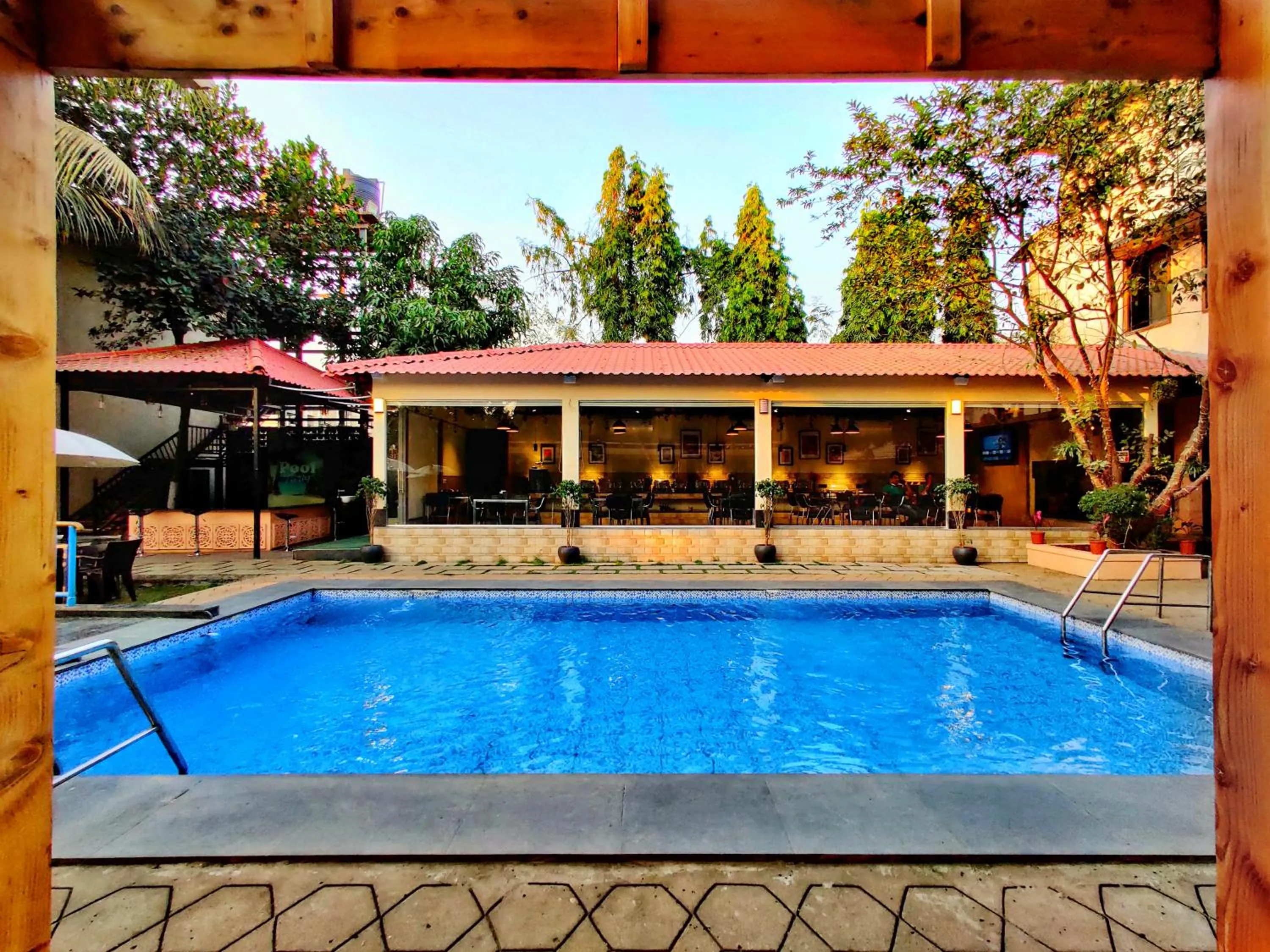 Swimming pool in Pushp Vatika Resort & Lawns