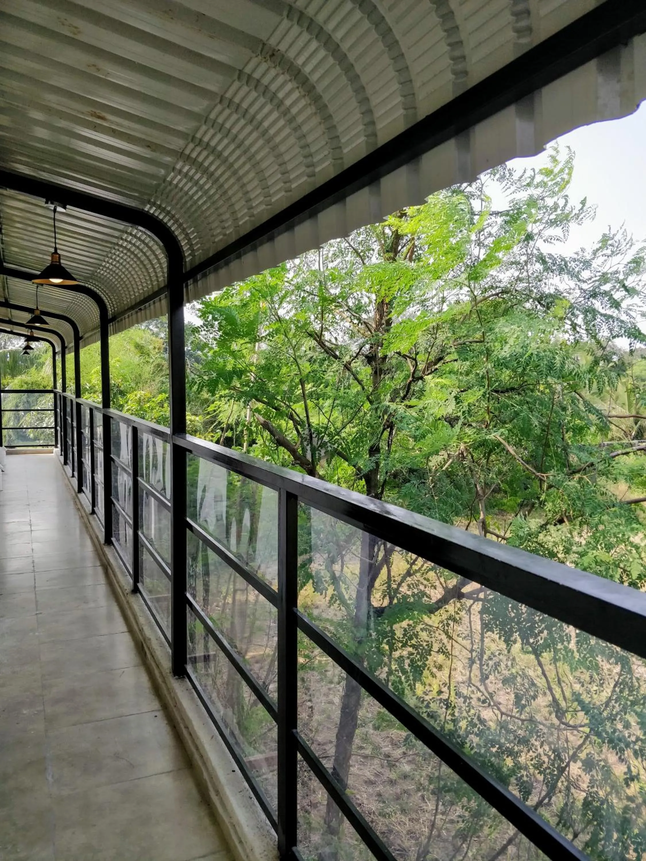 Balcony/Terrace in Pushp Vatika Resort & Lawns