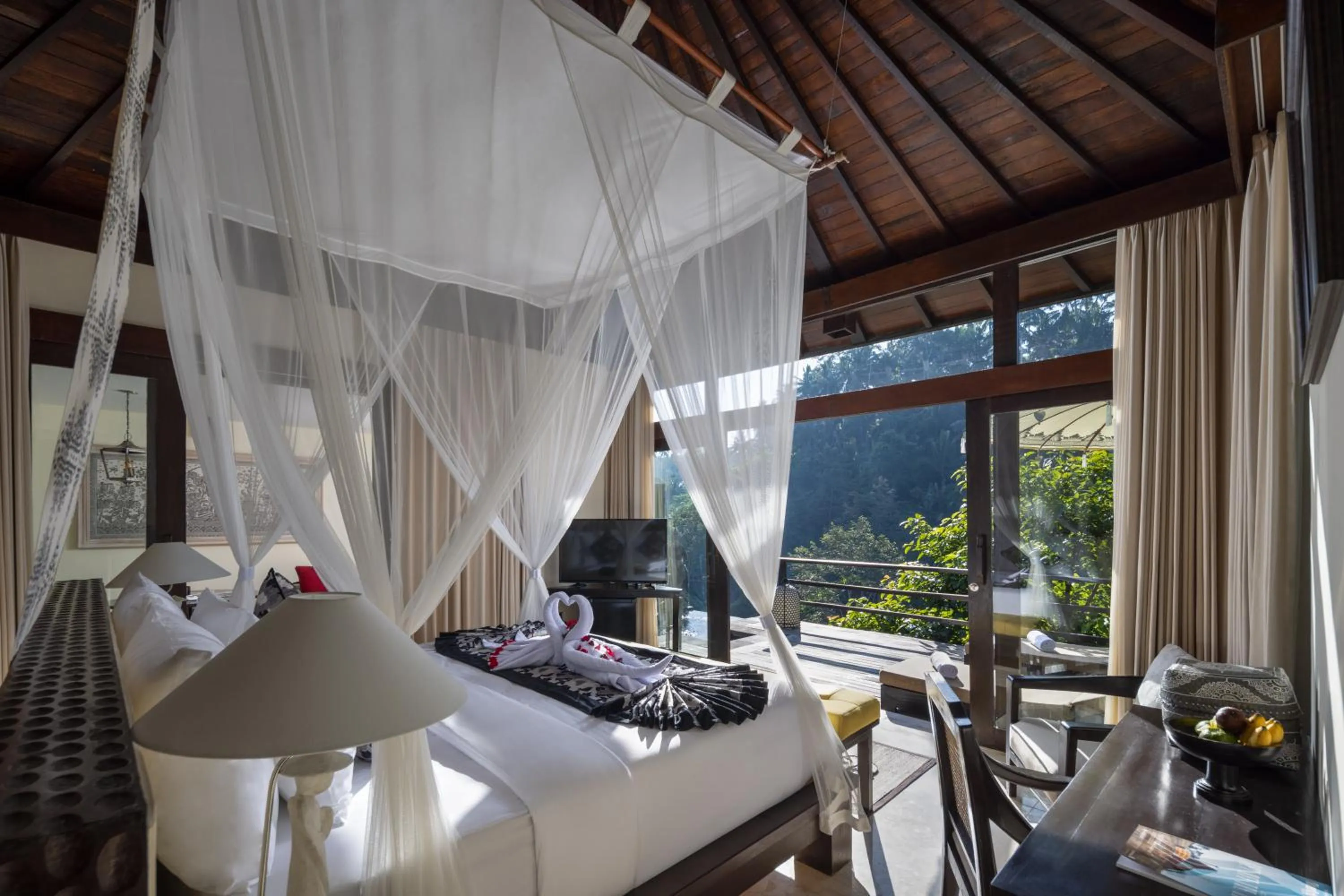 Bedroom in The Kayon Valley Resort