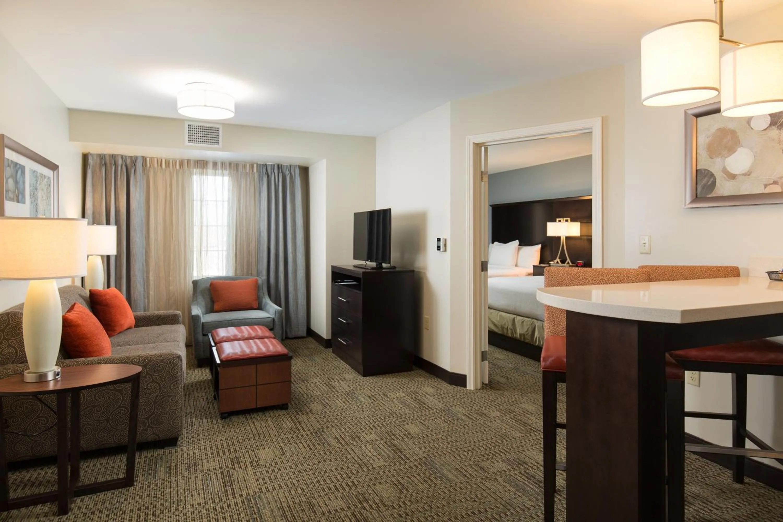 Photo of the whole room, Bed in Staybridge Suites Corona South by IHG