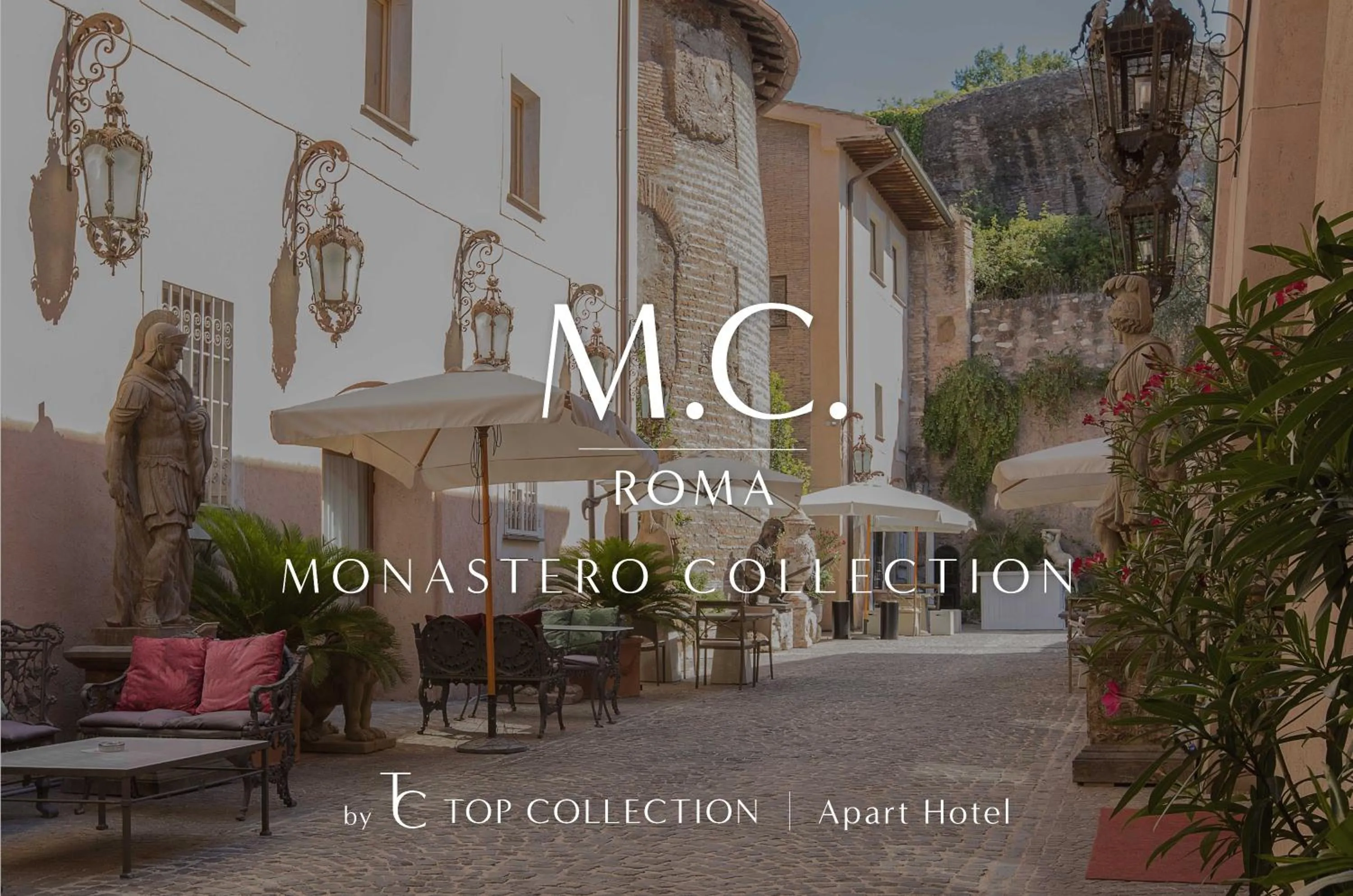 Inner courtyard view in Il Monastero Collection