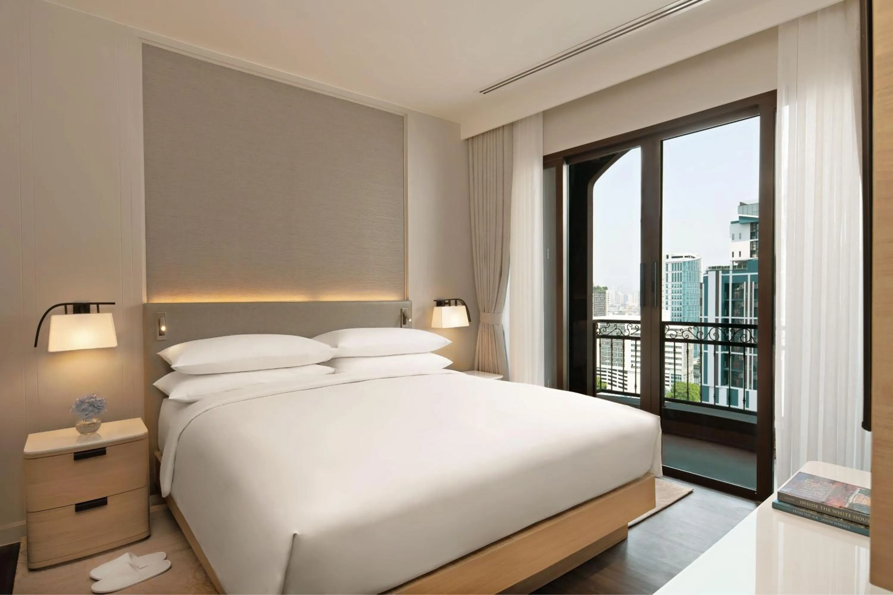 Bedroom, Bed in Marriott Executive Apartments Bangkok, Sukhumvit 101