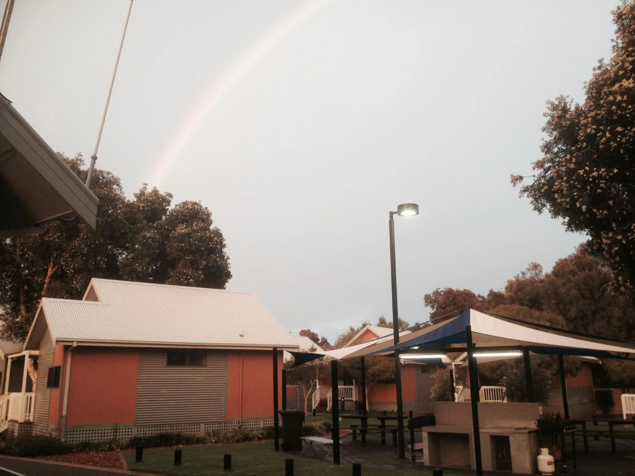 Bird's eye view in Mandurah Ocean Marina Chalets