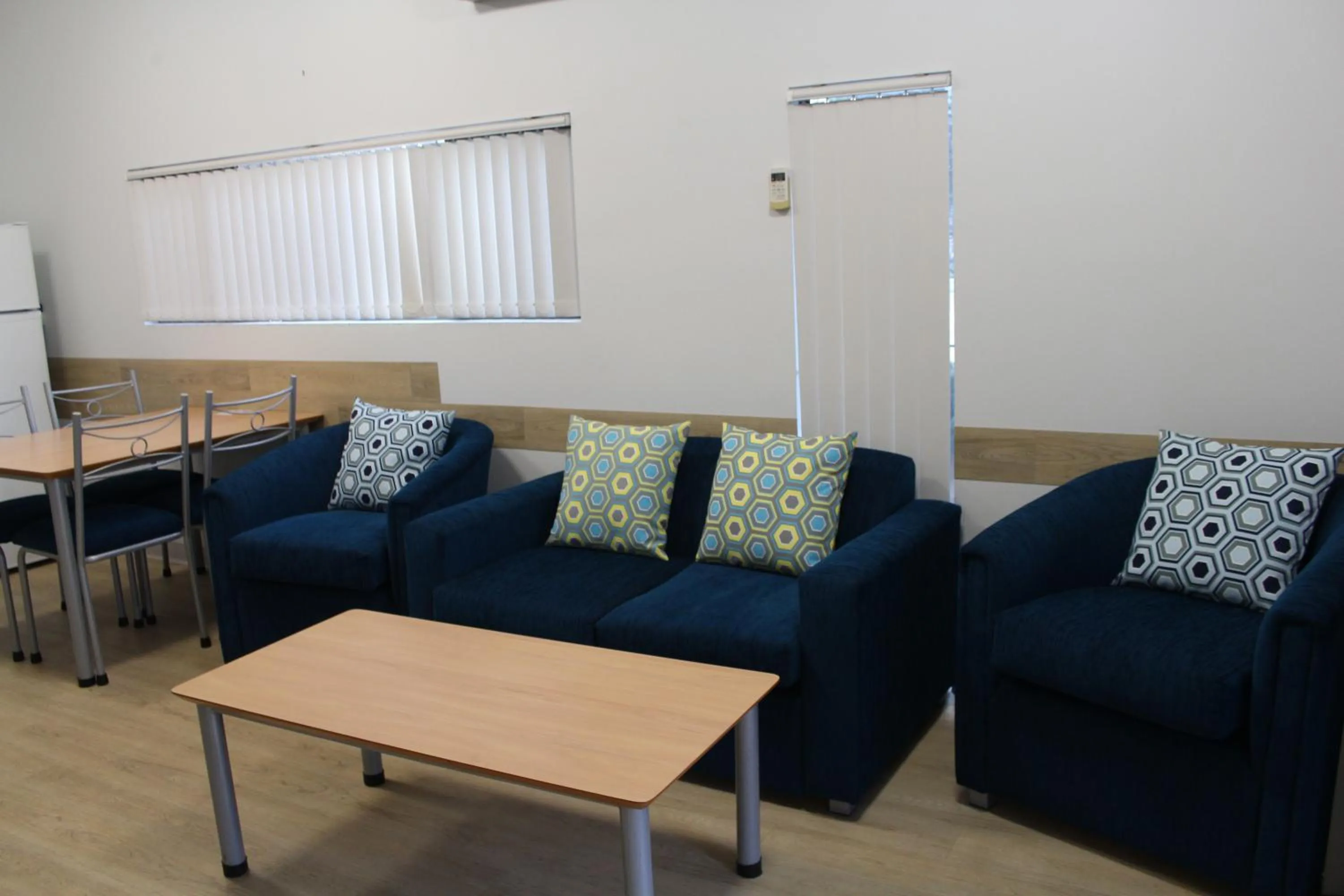 Living room in Mandurah Ocean Marina Chalets