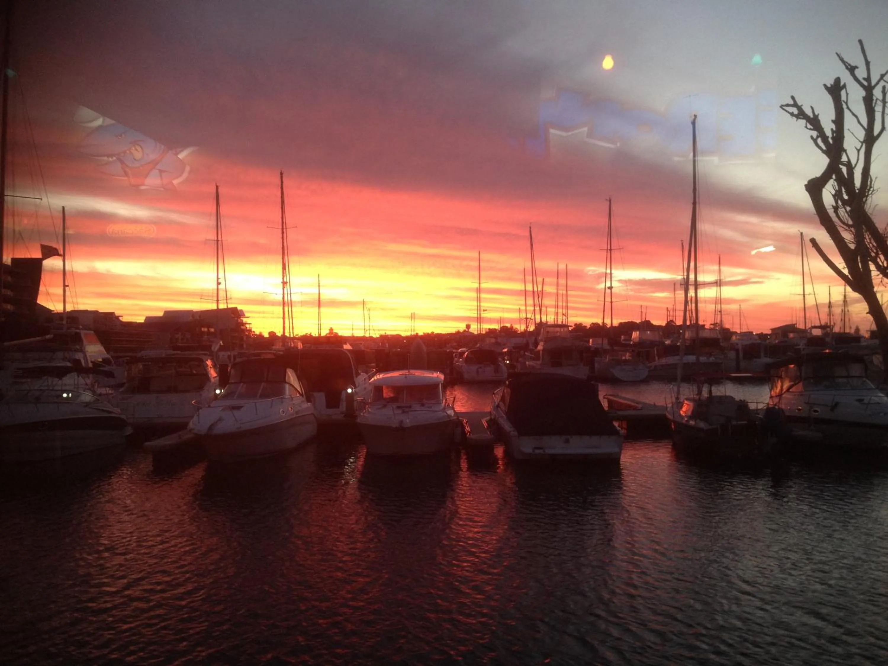River view in Mandurah Ocean Marina Chalets