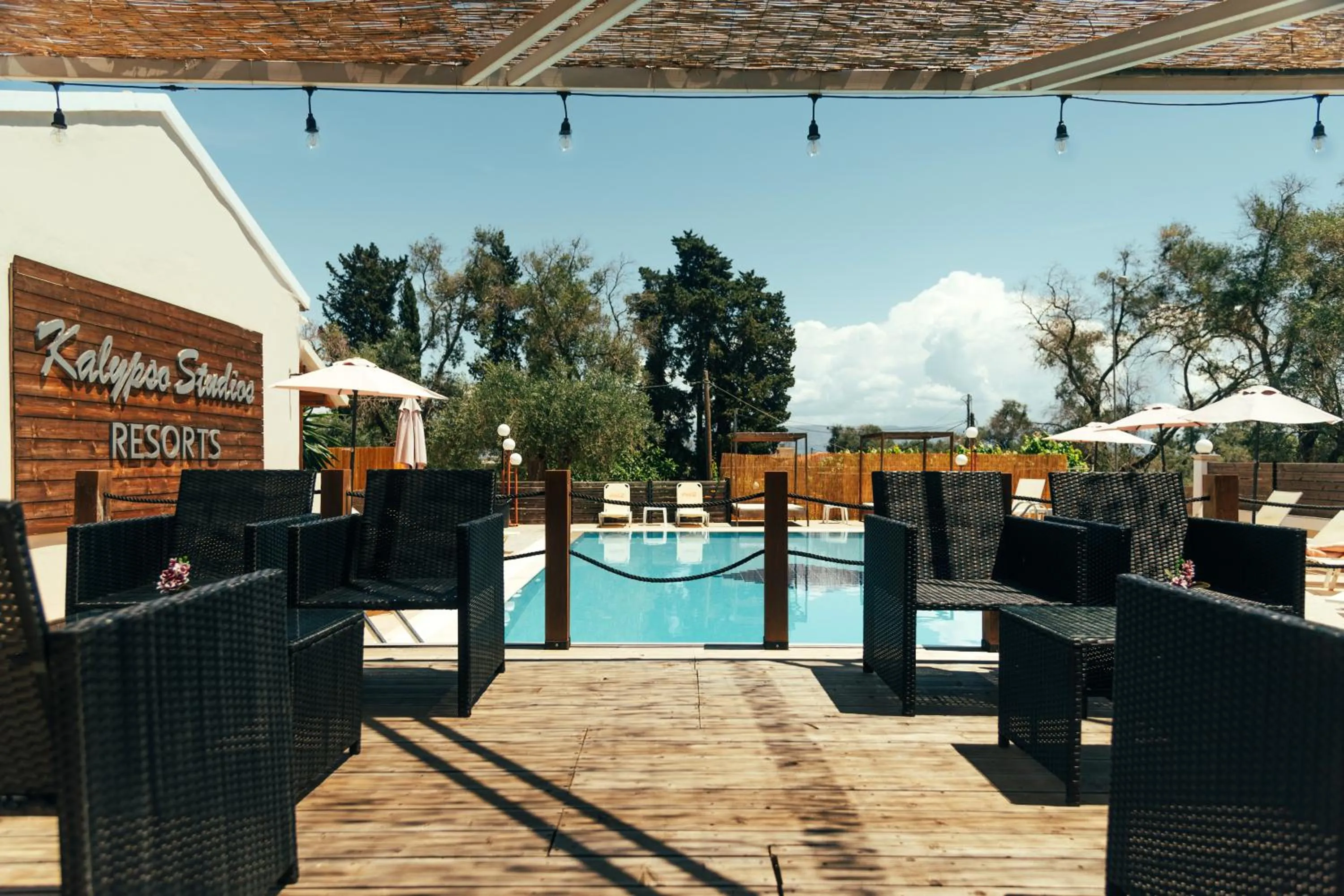 Pool view in Kalypso studio Resorts