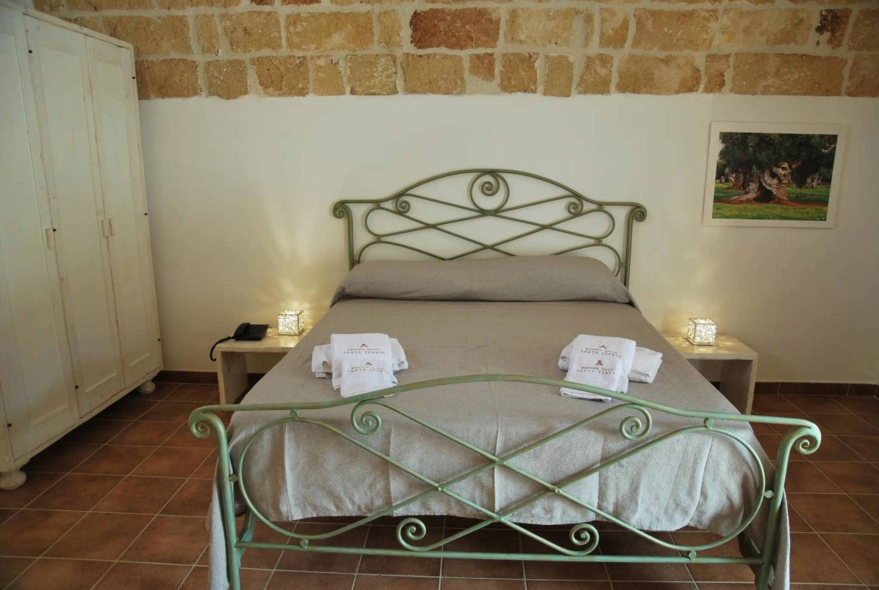 Bed in Masseria Relais Santa Teresa