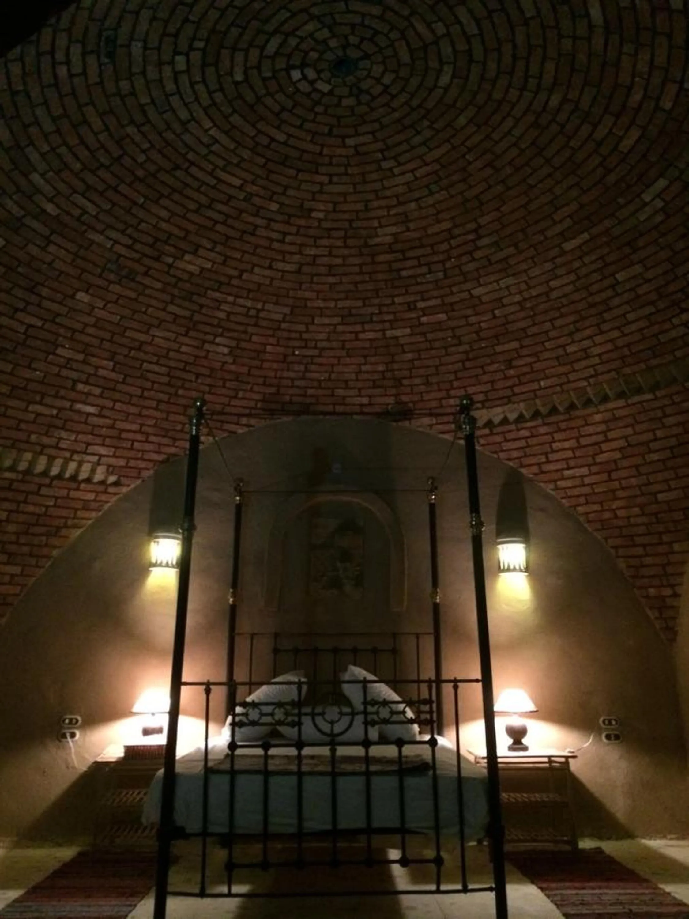 Night, Bed in Qasr El Bagawat Hotel