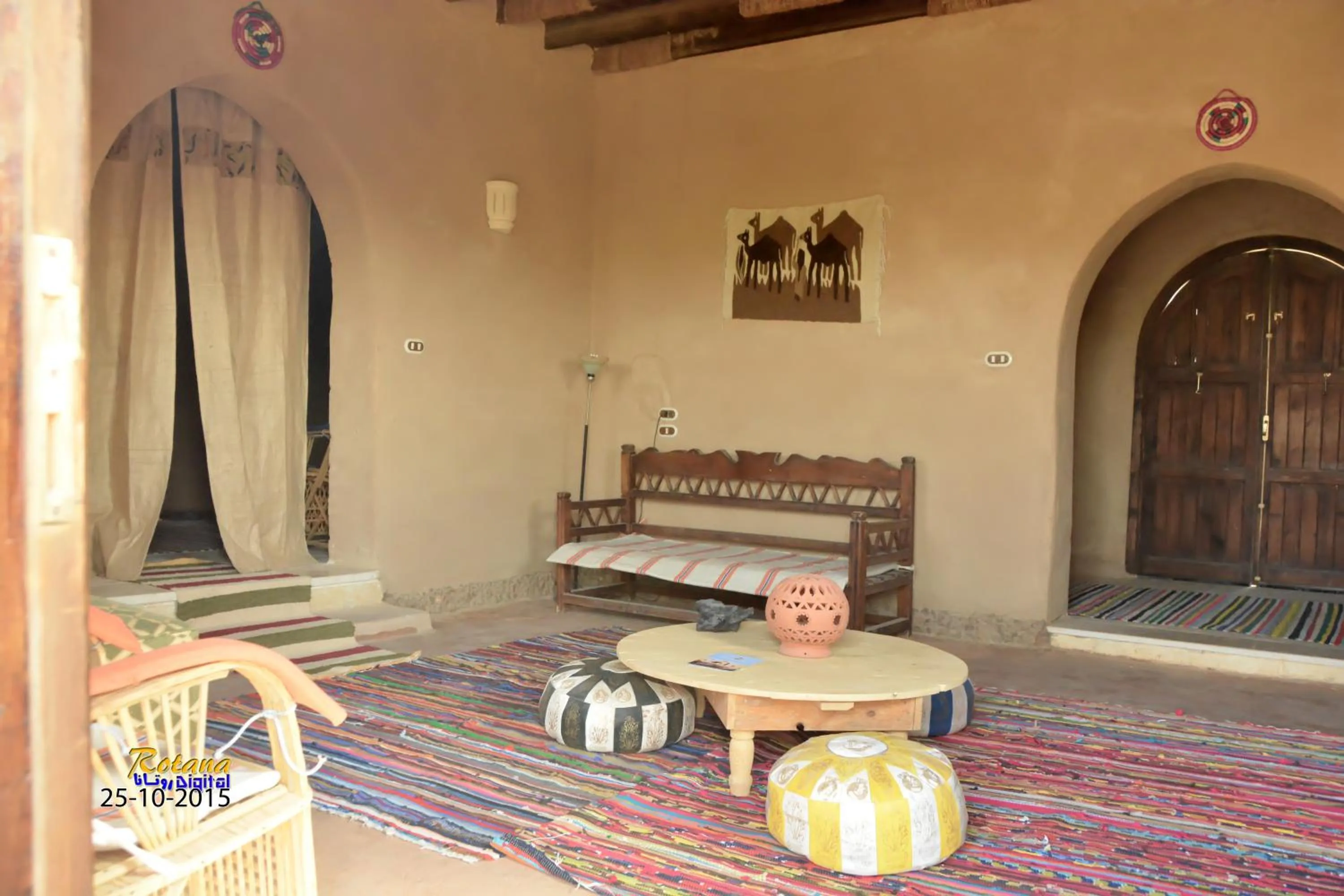 Living room in Qasr El Bagawat Hotel