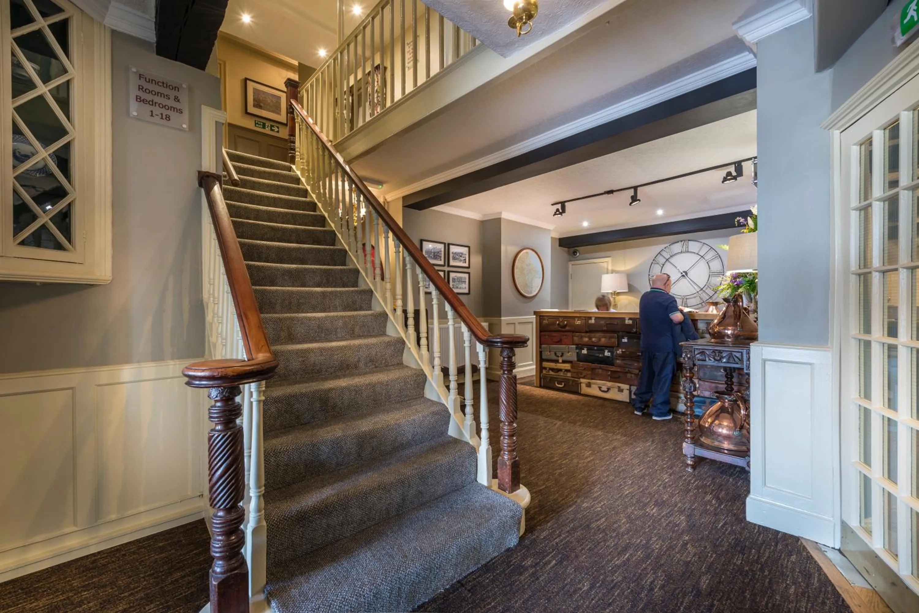 Lobby or reception in The Golden Fleece Hotel, Thirsk, North Yorkshire - The Coaching Inn Group