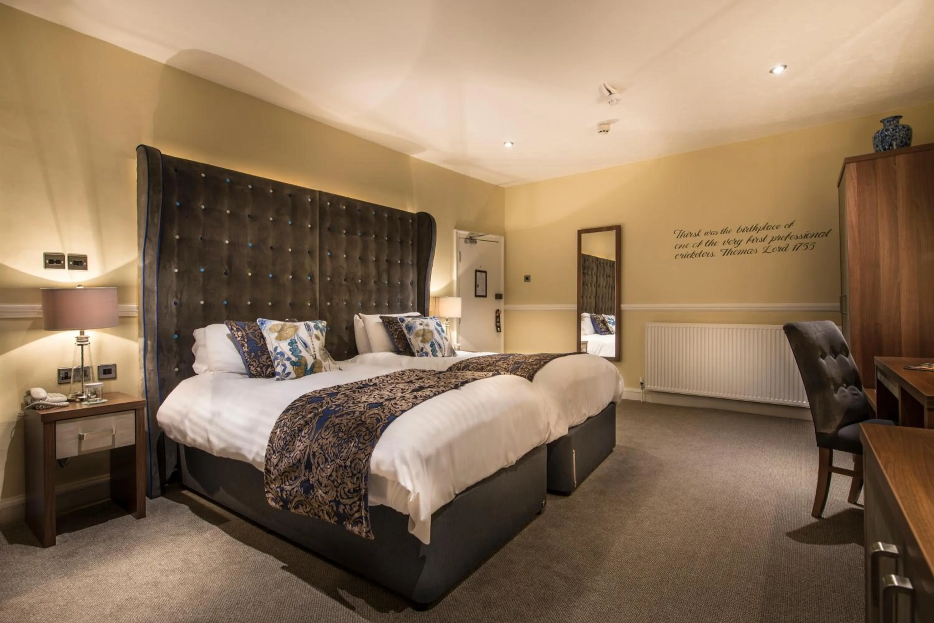 Bedroom, Bed in The Golden Fleece Hotel, Thirsk, North Yorkshire - The Coaching Inn Group