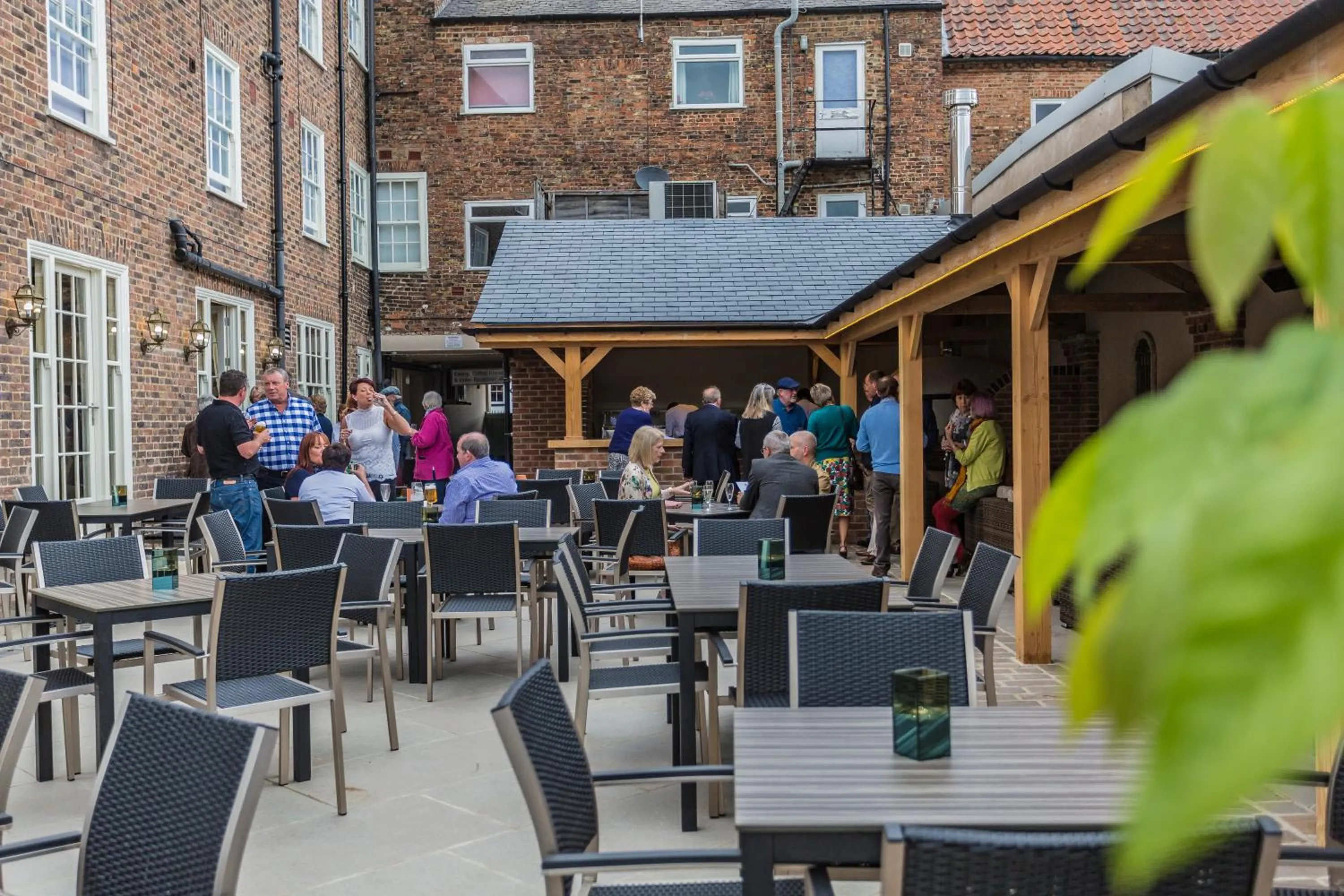 Patio in The Golden Fleece Hotel, Thirsk, North Yorkshire - The Coaching Inn Group