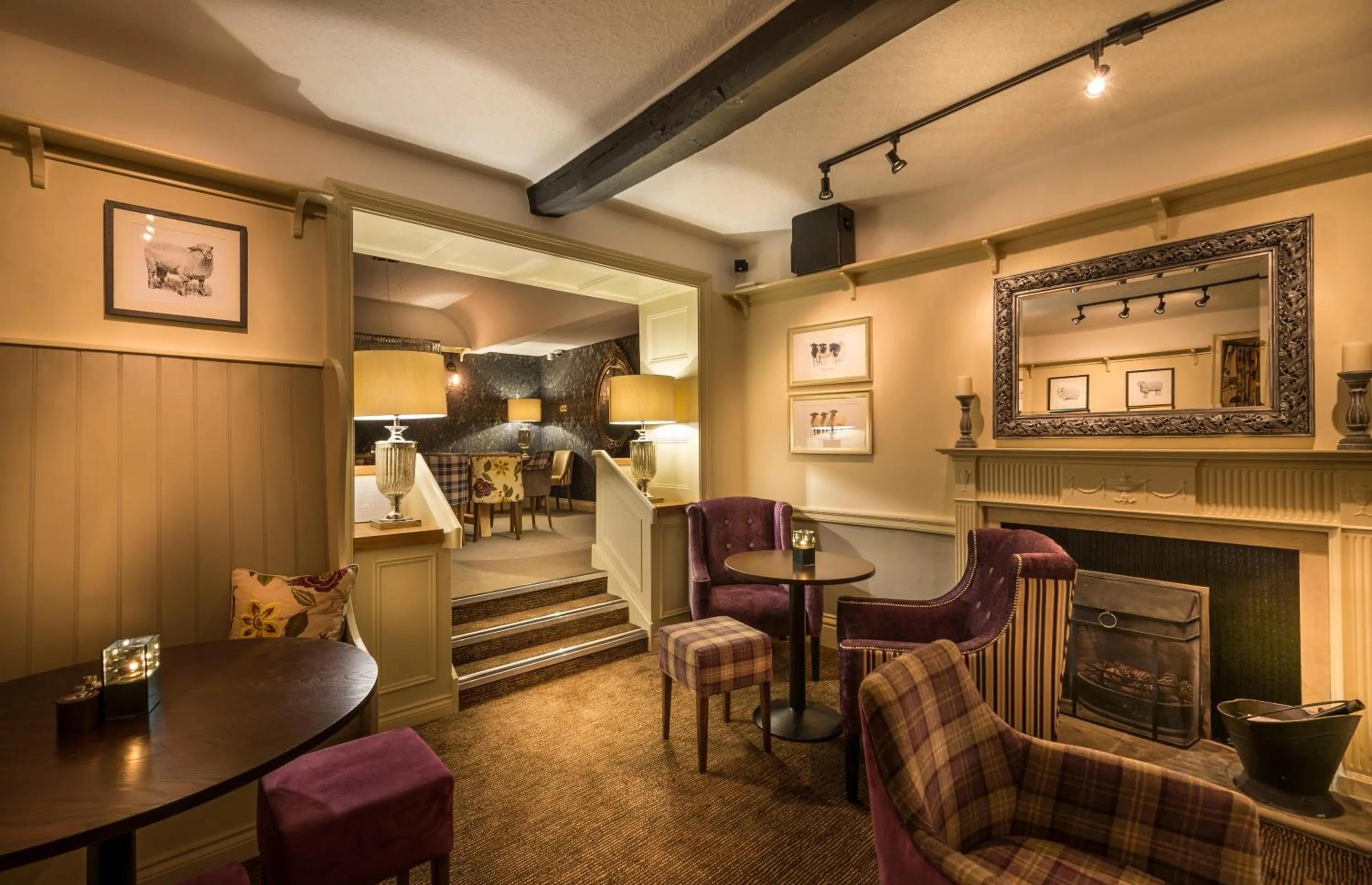 Dining area in The Golden Fleece Hotel, Thirsk, North Yorkshire - The Coaching Inn Group