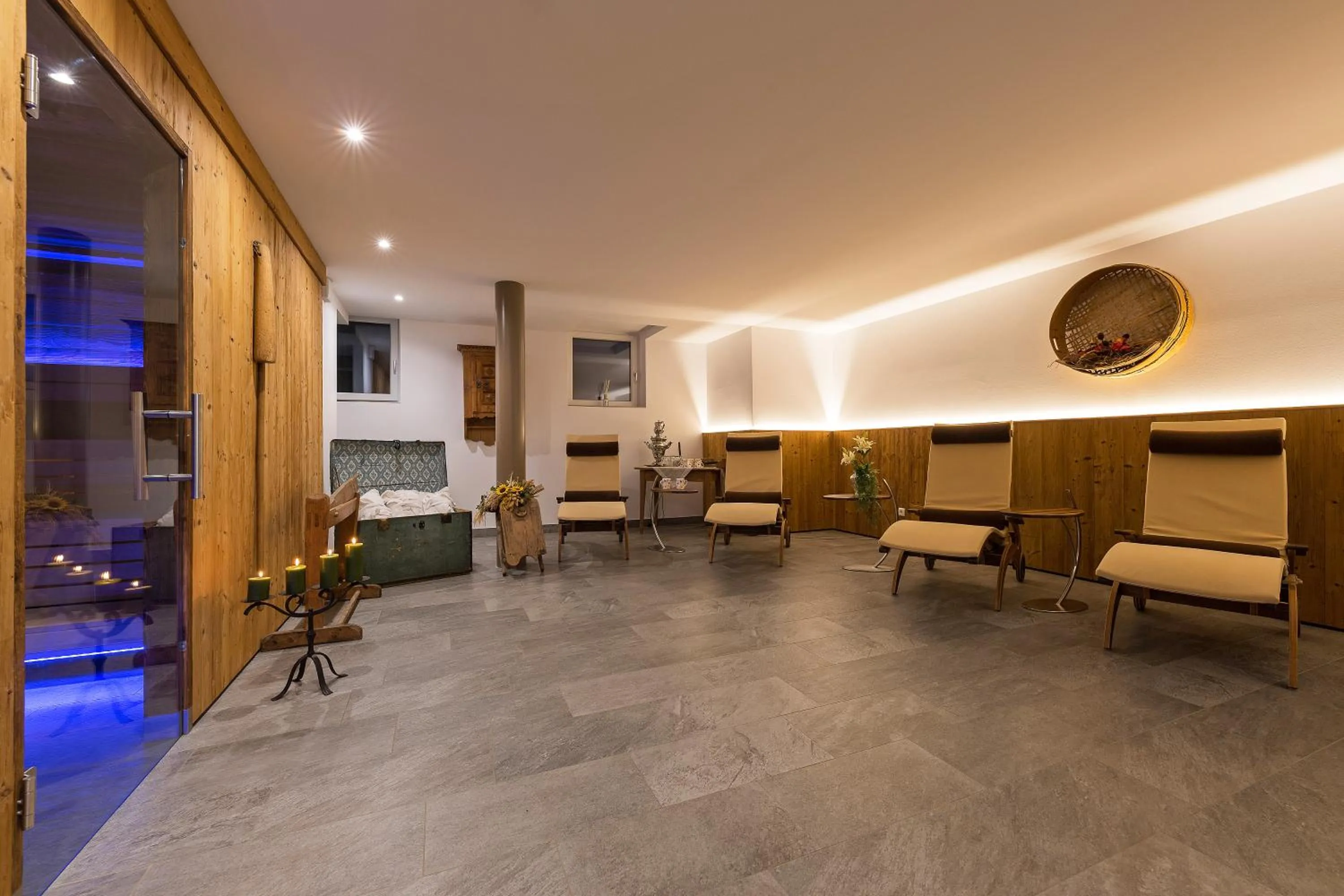 Sauna in Alpin Natur Hotel Brückele