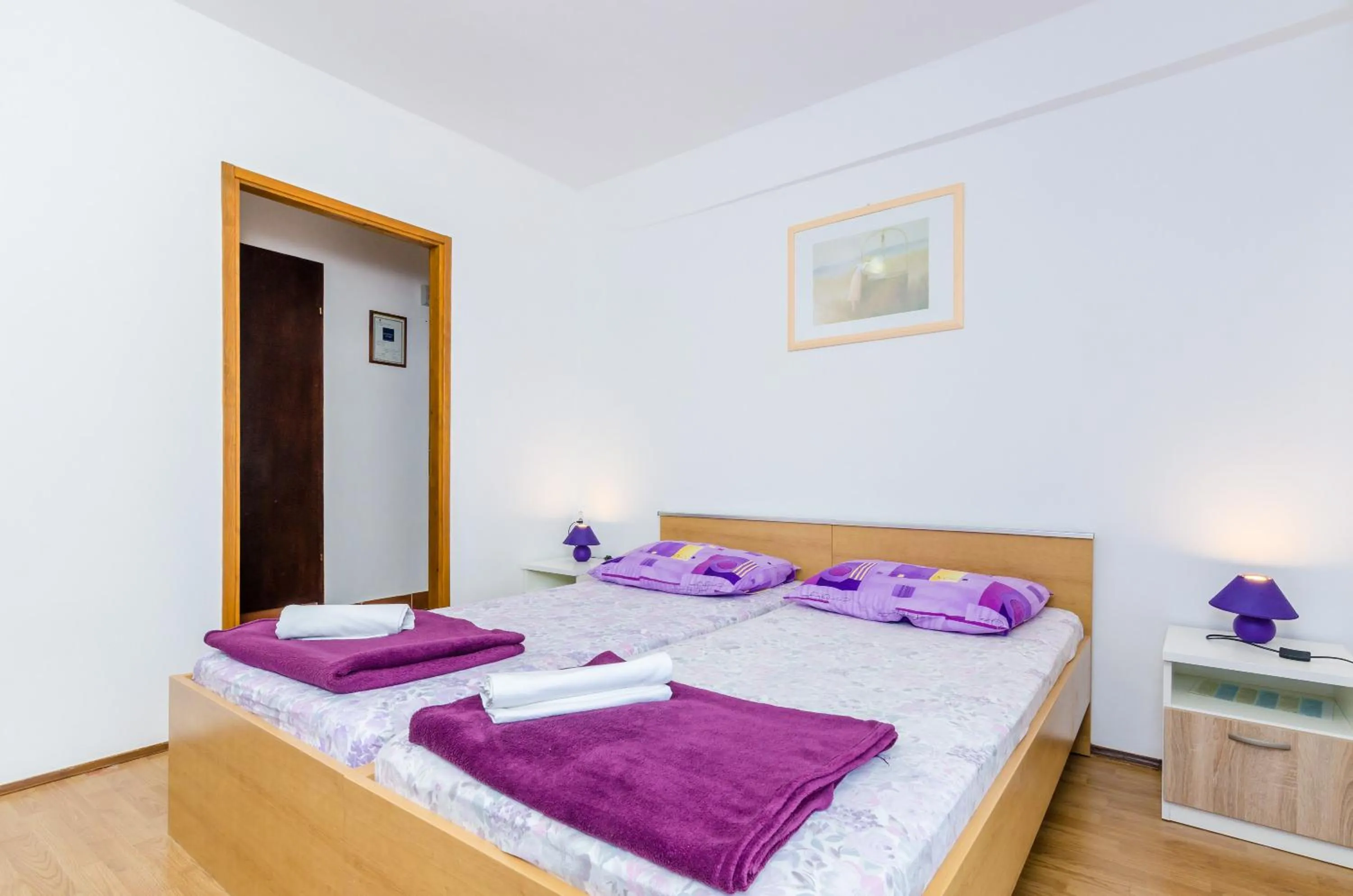 Bedroom, Bed in Apartments & Rooms Mihajica