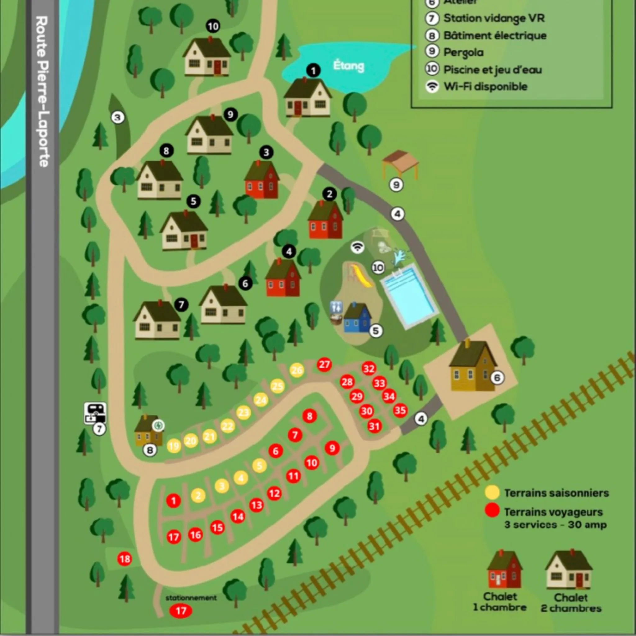 On site in Chalets du Domaine Yamaska