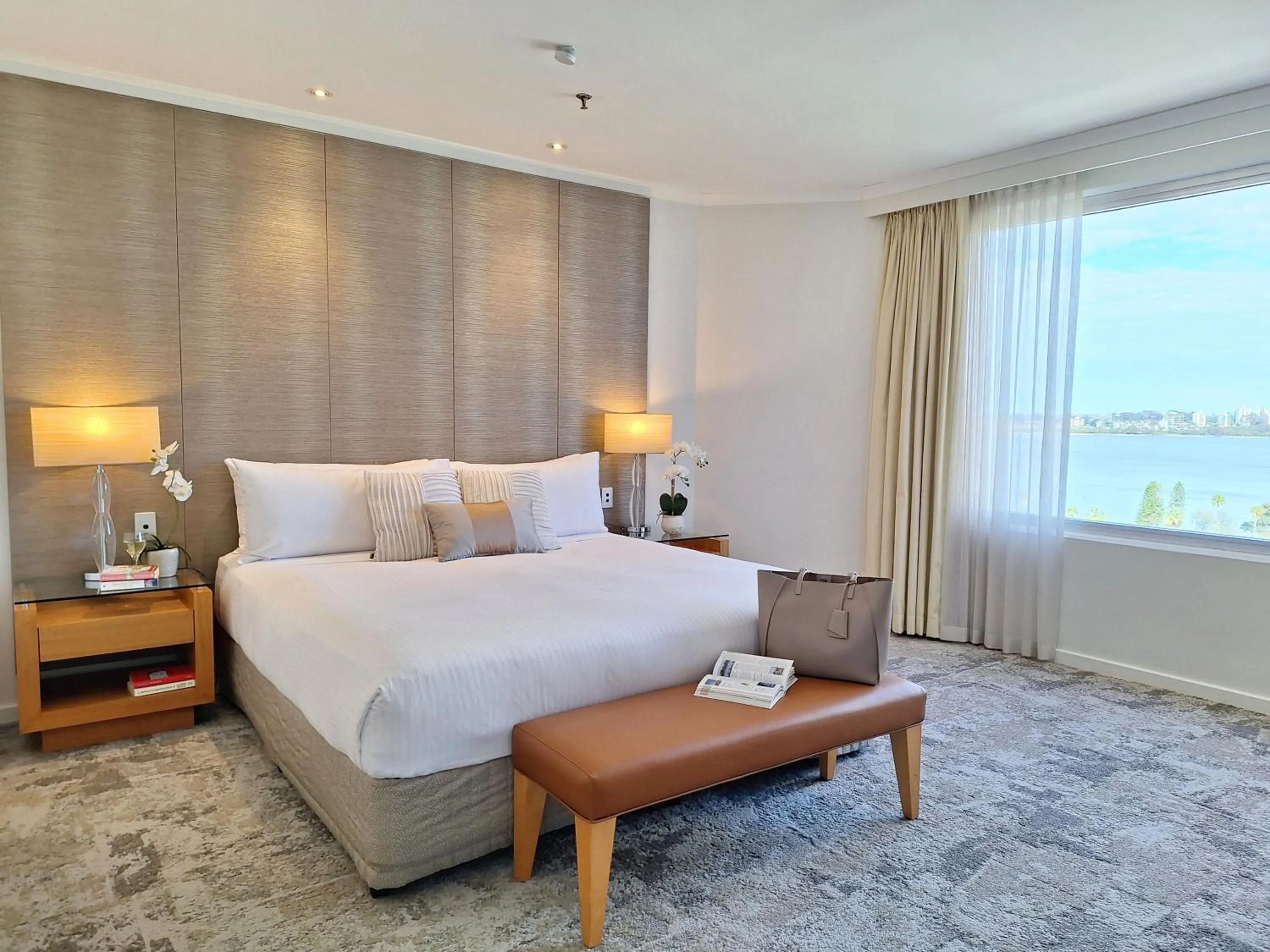 Bed in Hyatt Regency Perth