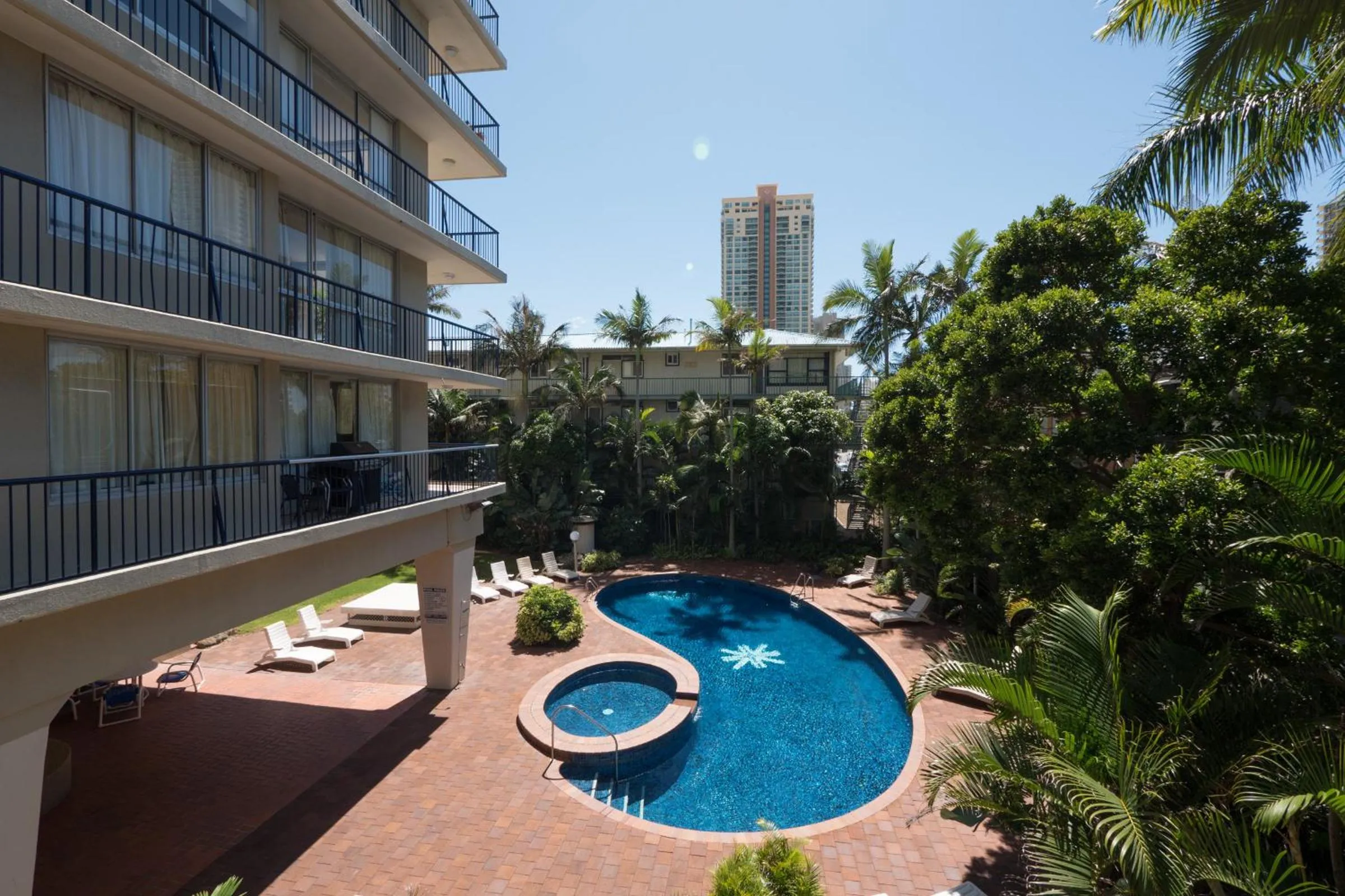 Pool view in Centrepoint Resort