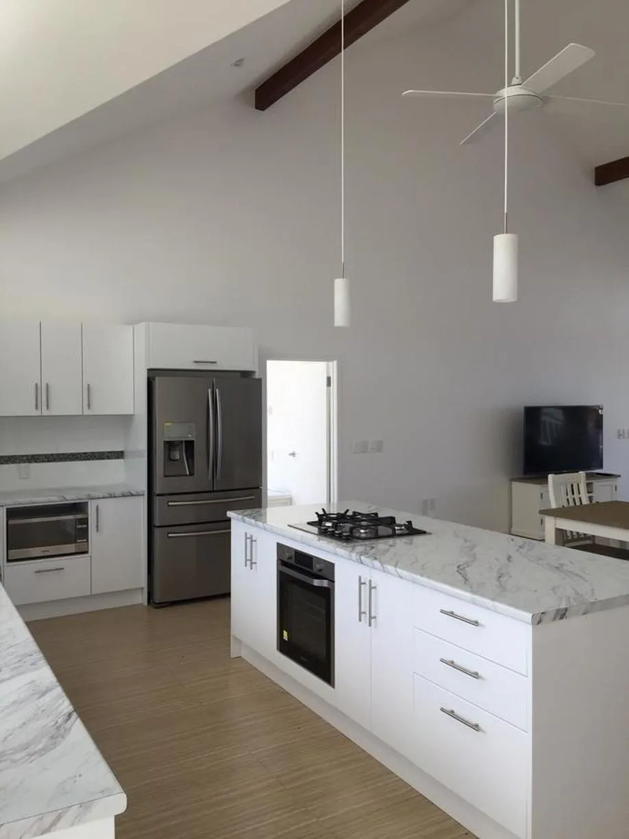 Kitchen or kitchenette in Seaside Beachfront Villas Rarotonga