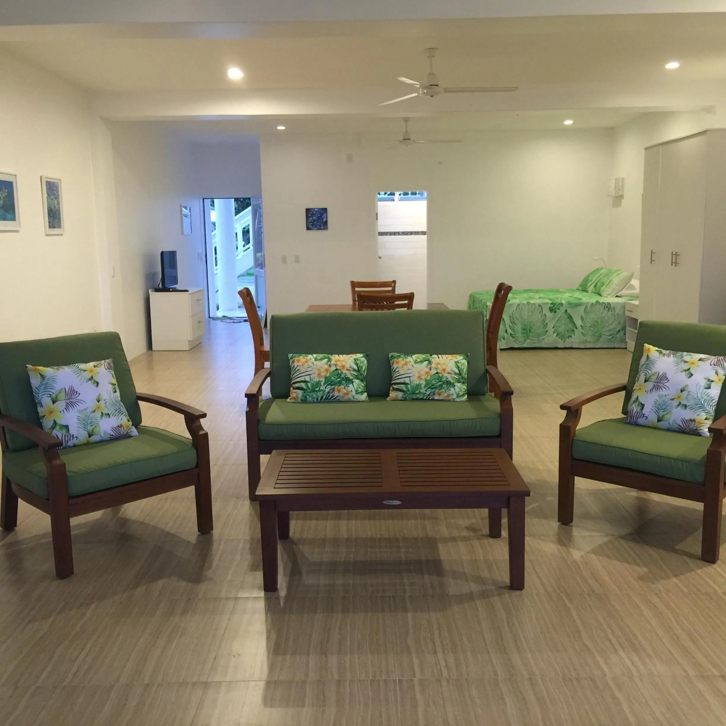 Living room in Seaside Beachfront Villas Rarotonga