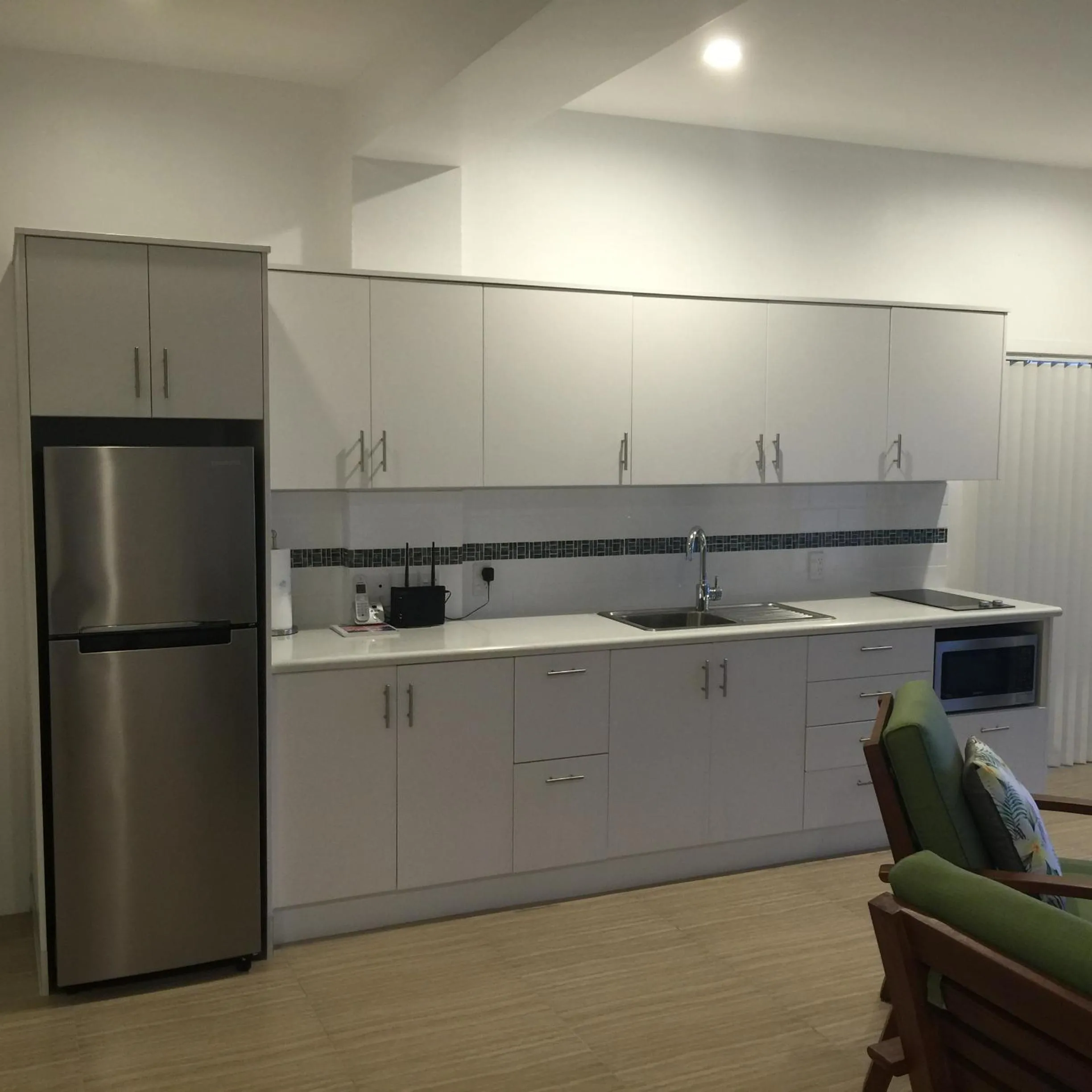 Kitchen or kitchenette in Seaside Beachfront Villas Rarotonga