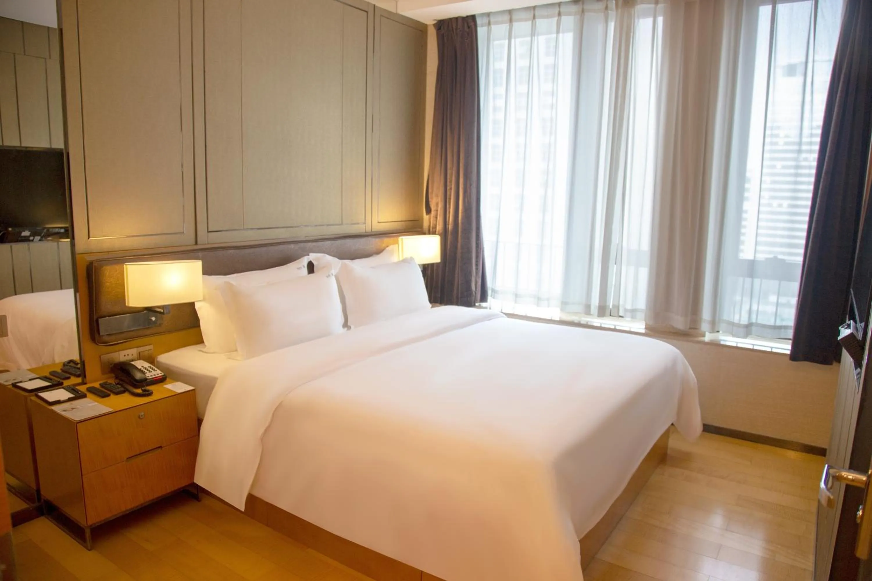 Bed in Vaperse Hotel Guangzhou Zhujiang New Town
