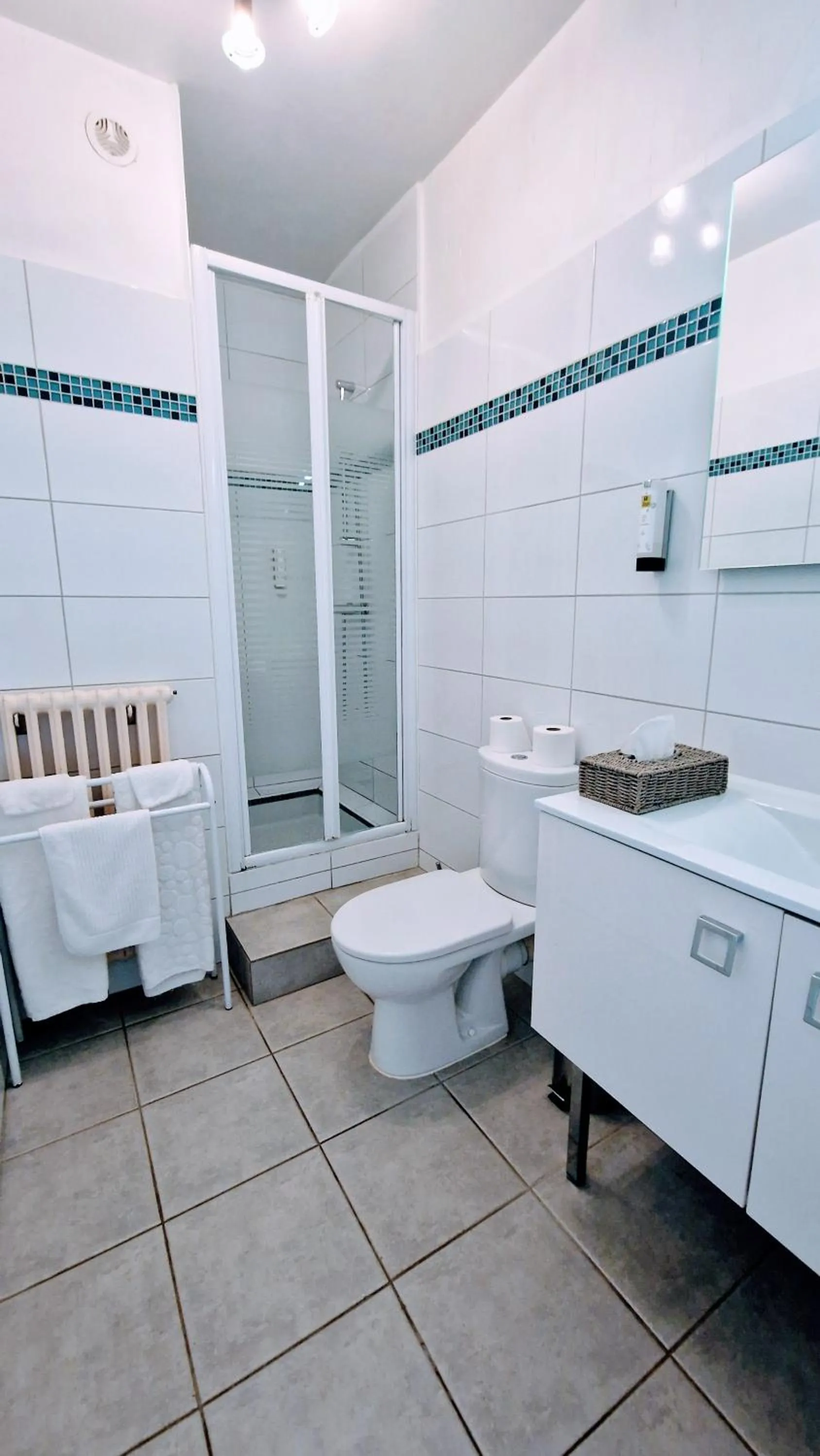 Shower in Hôtel Saint Jacques