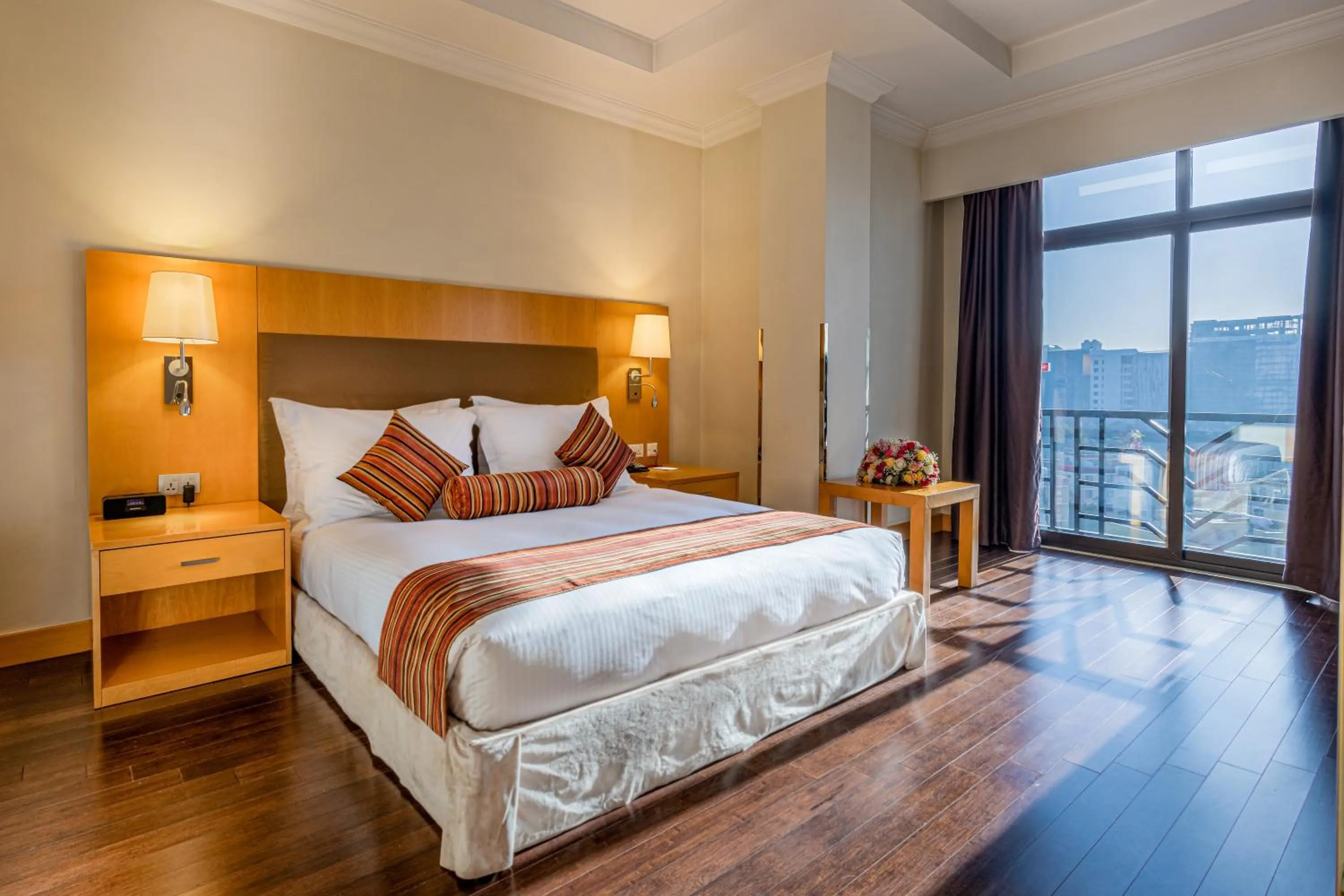 Bedroom, Bed in Ramada Addis, Addis Ababa