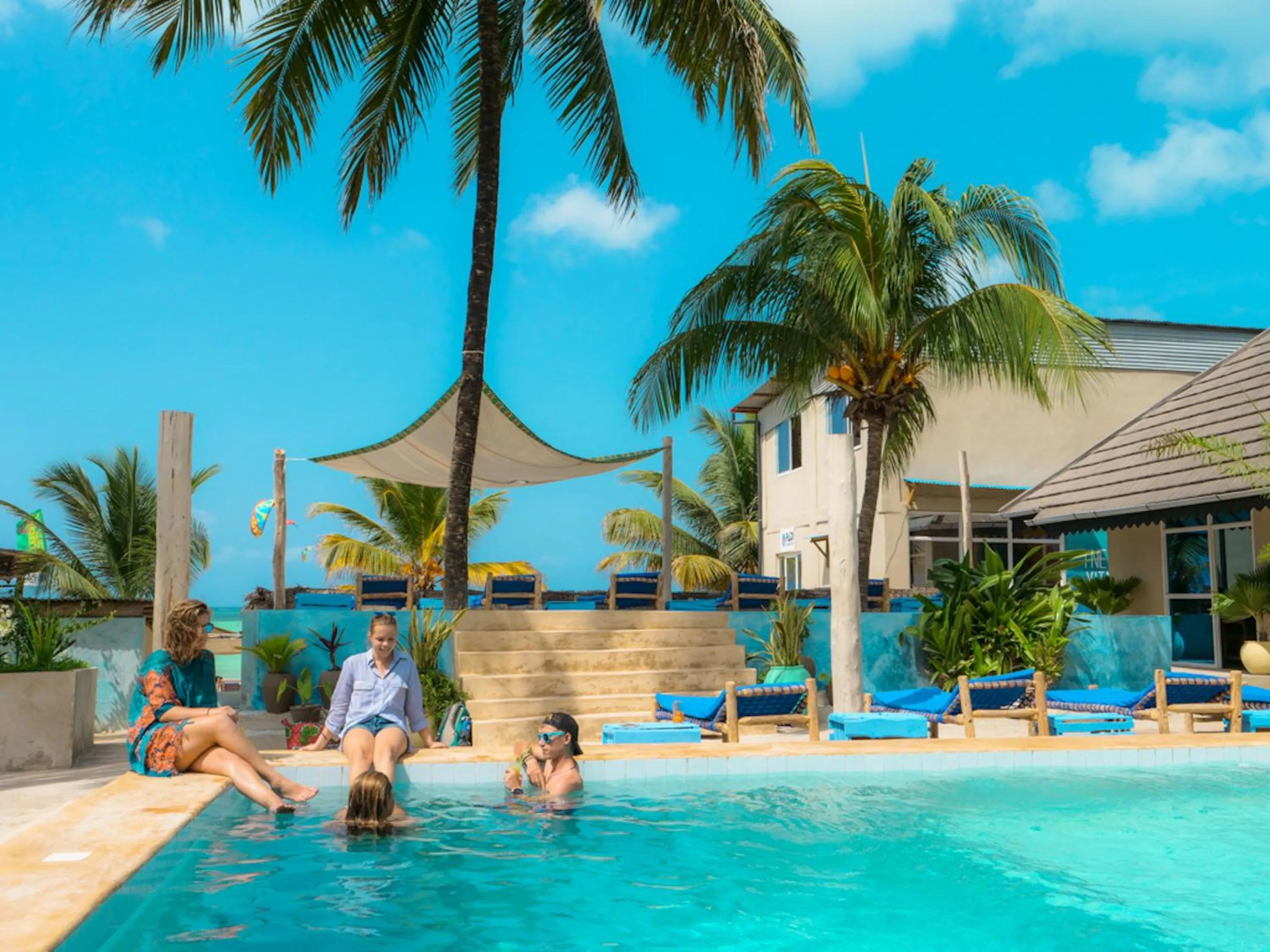 People in Paje Beach Apartments & Hotel