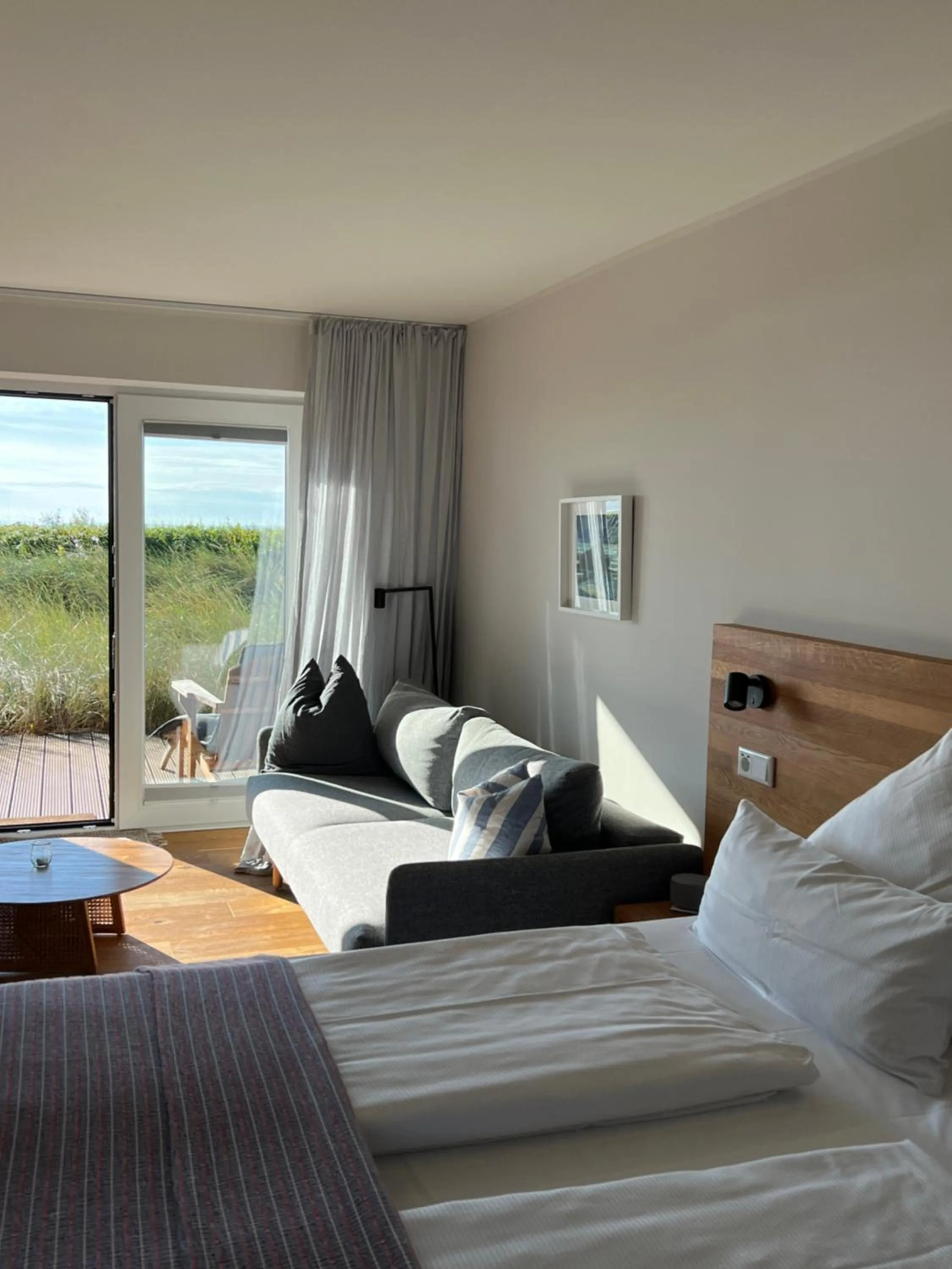 Bed in Ostsee-Strandhaus-Holnis