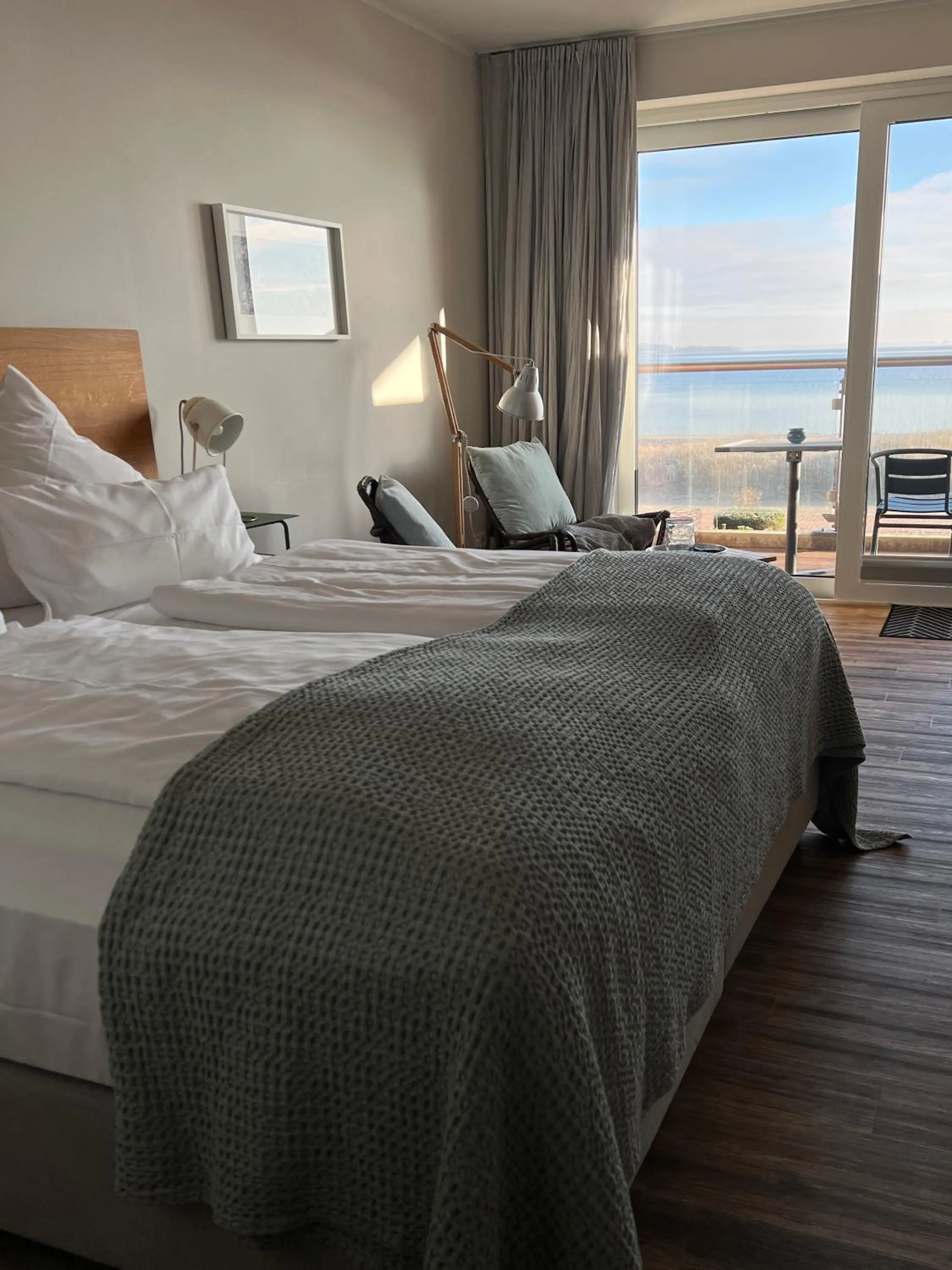 Bed in Ostsee-Strandhaus-Holnis
