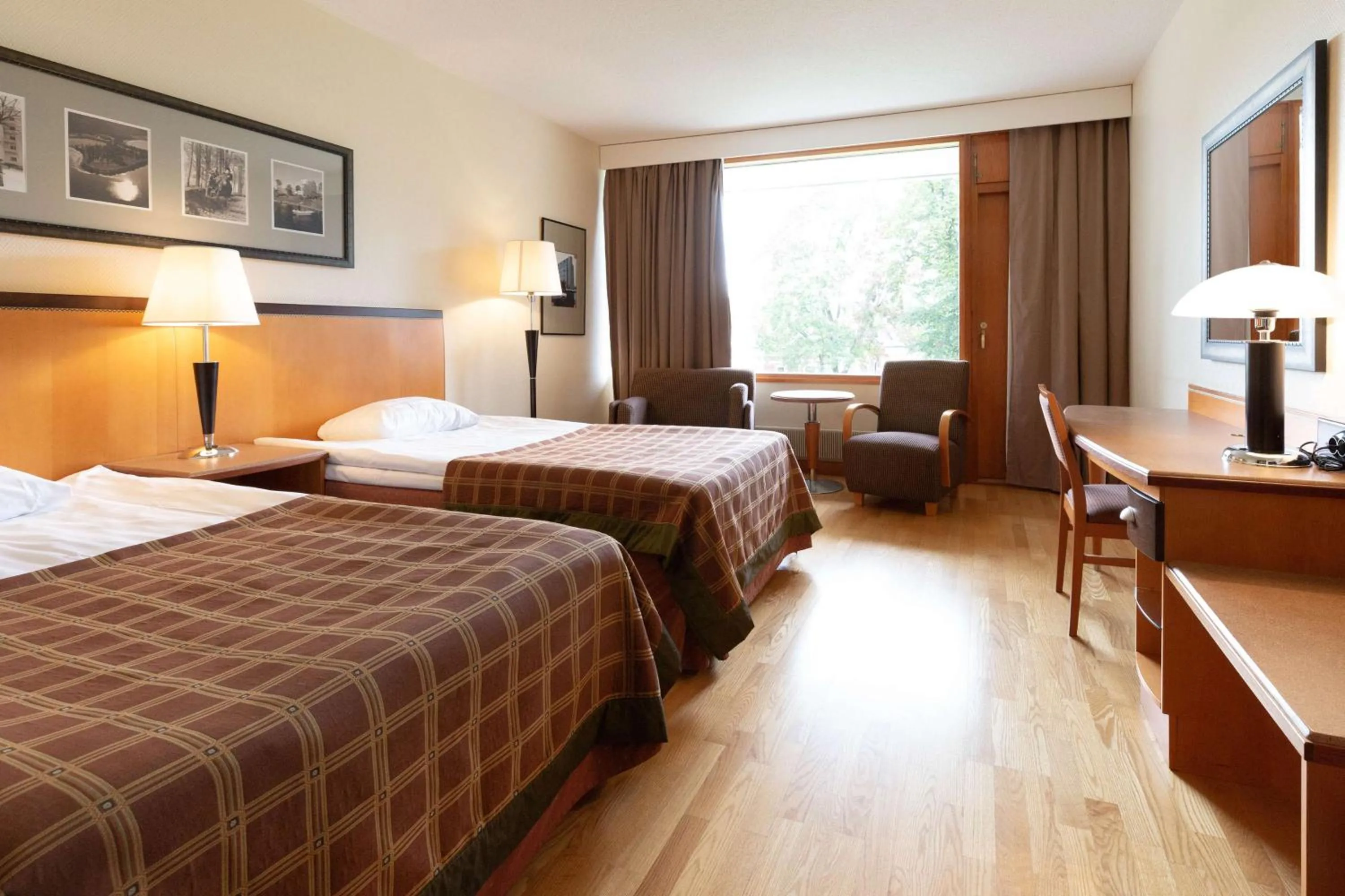 Bedroom, Bed in Scandic Aulanko