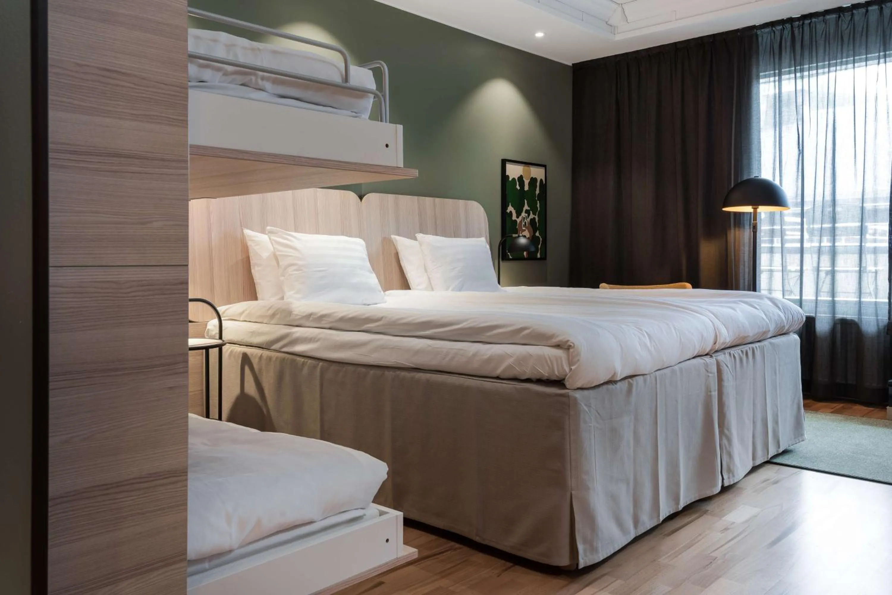 Bedroom, Bed in Scandic Rukahovi