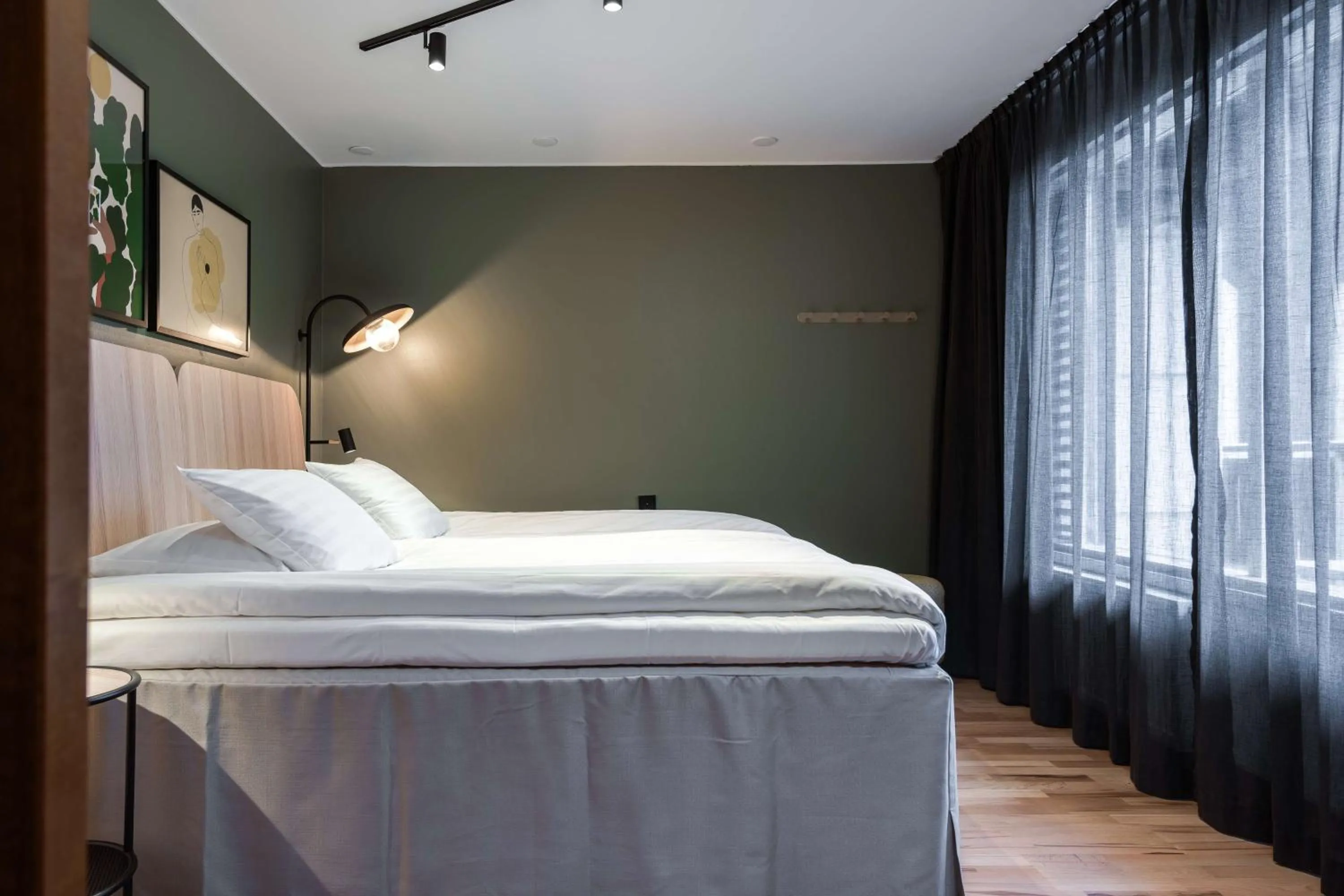 Bedroom, Bed in Scandic Rukahovi