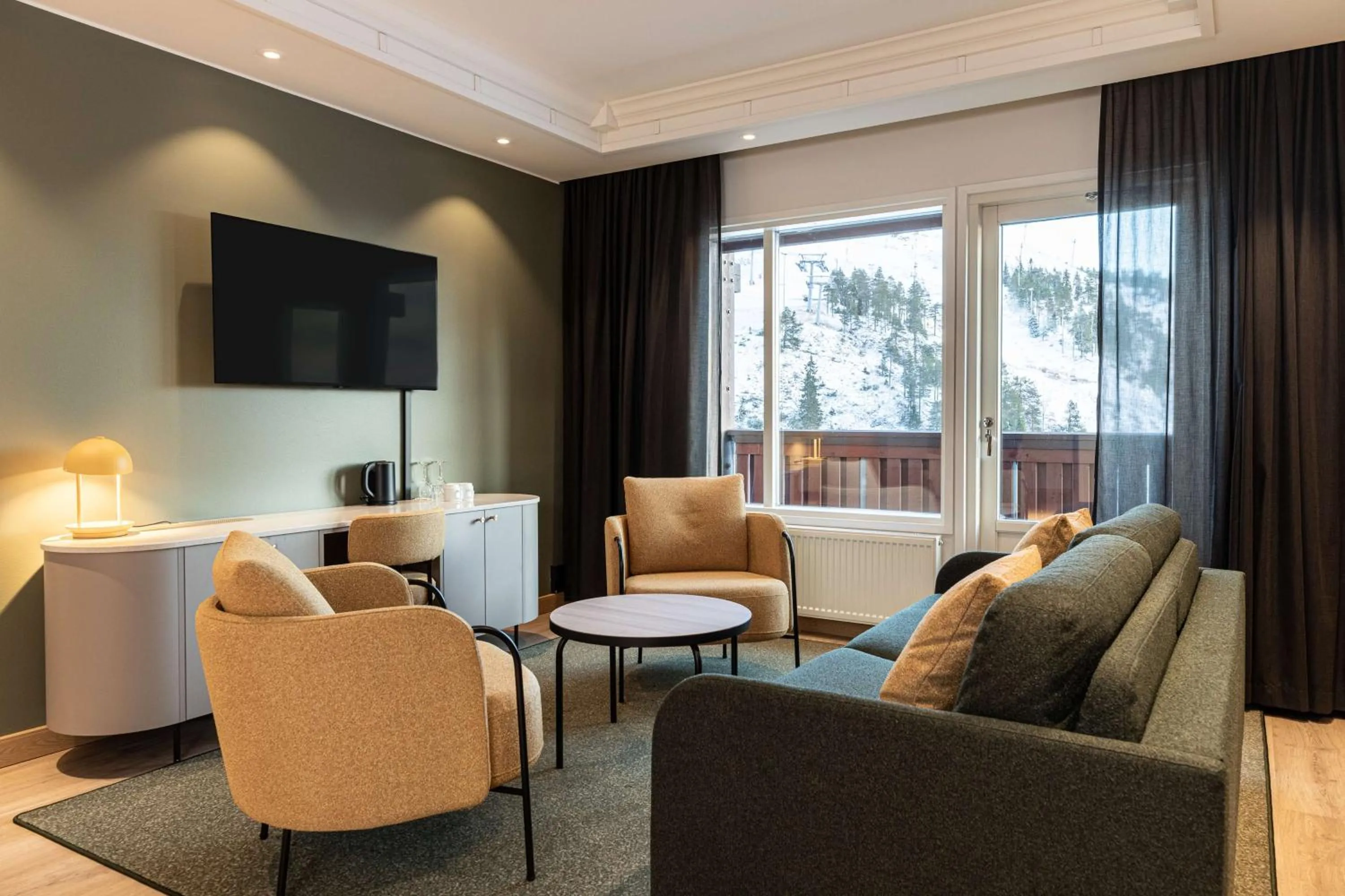 Bedroom in Scandic Rukahovi