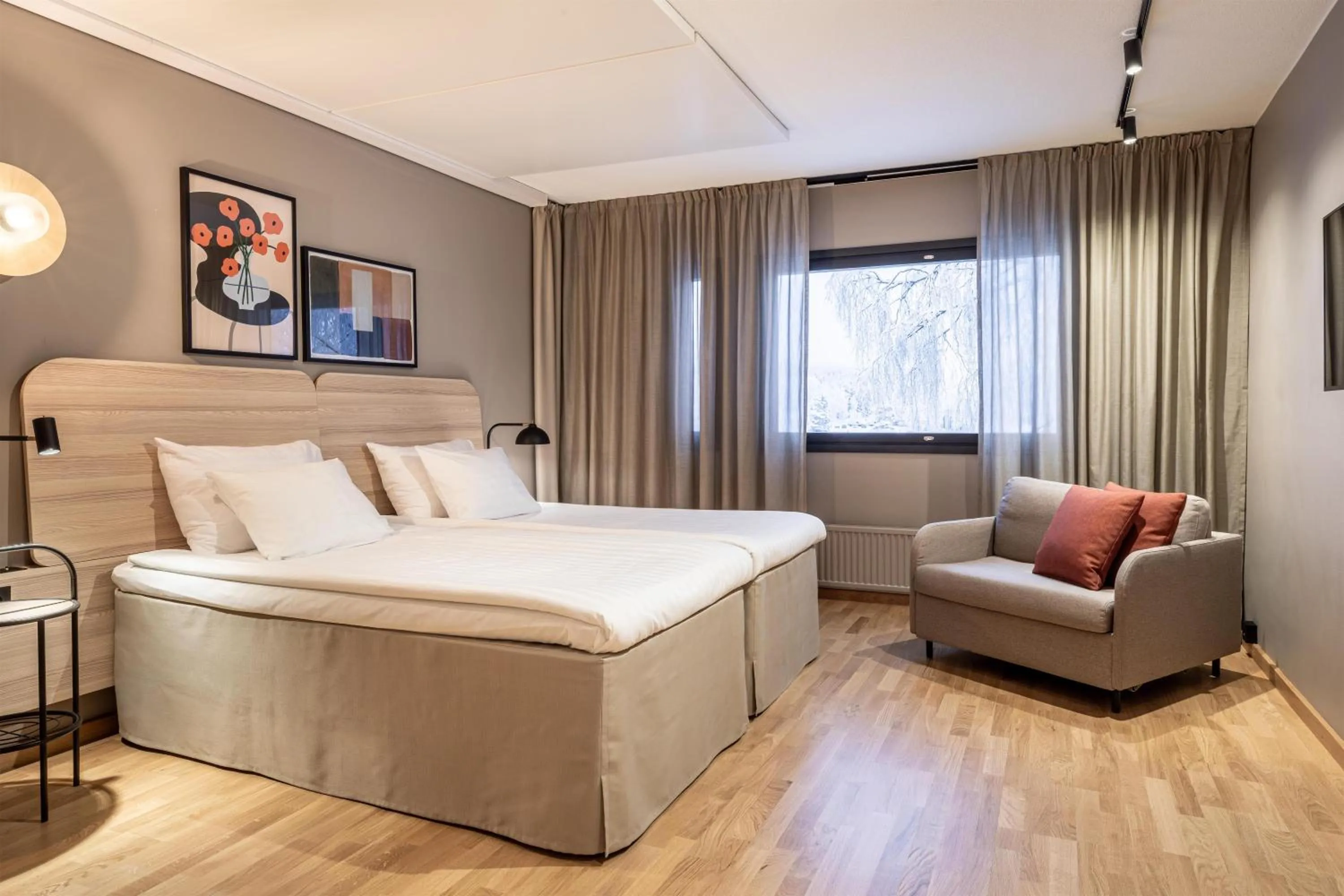 Bedroom, Bed in Scandic Pohjanhovi