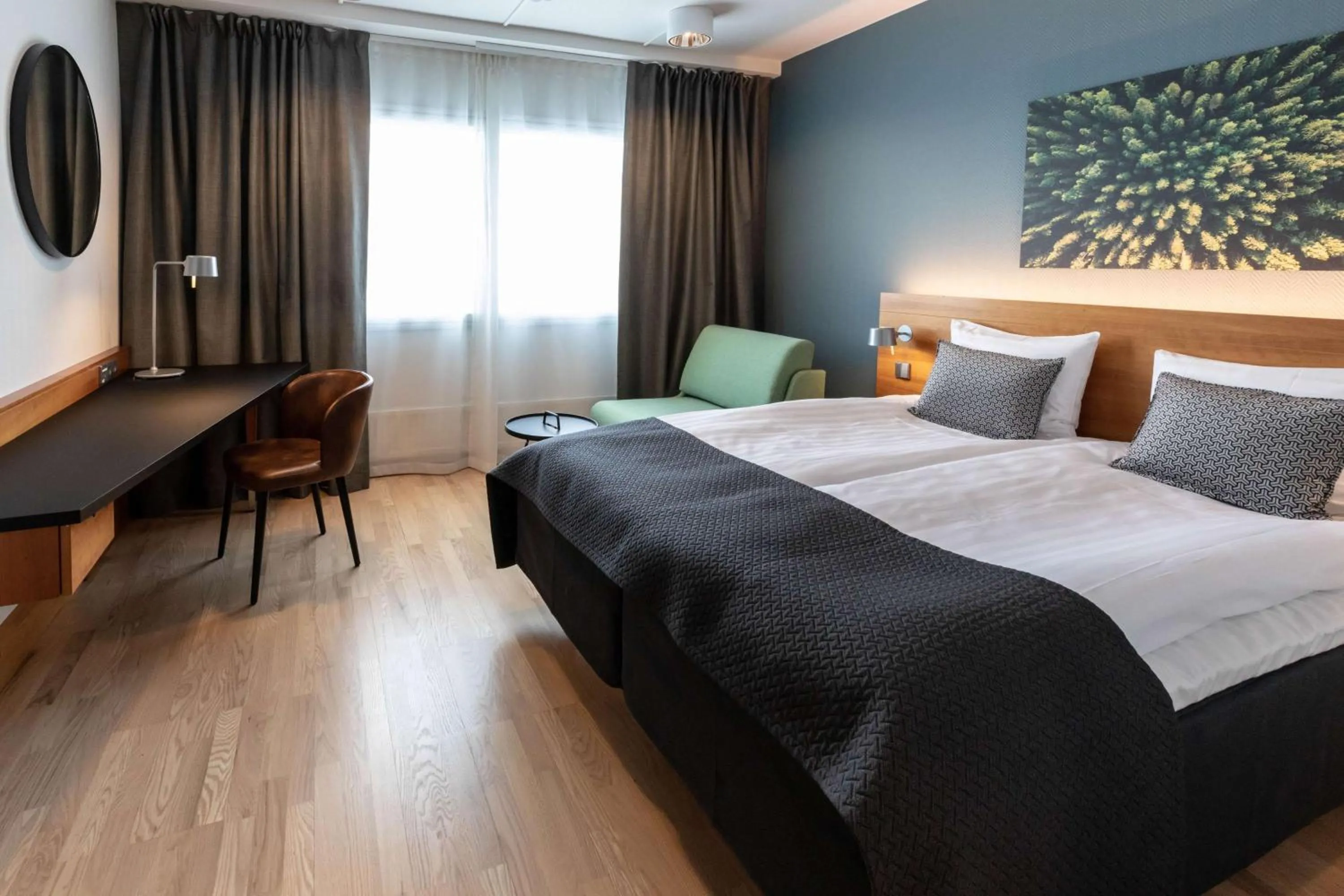 Bedroom, Bed in Scandic Espoo